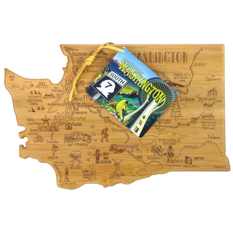 Totally Bamboo Destination Washington Serving and Cutting Board