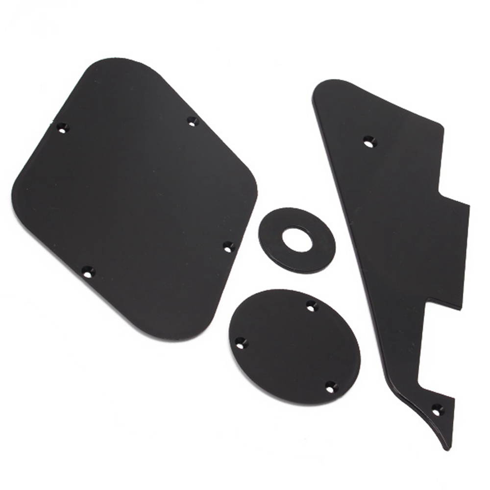BQLZR Black 4 IN 1 BLACK PICKGUARD PLATE FOR ELECTRIC GUITAR