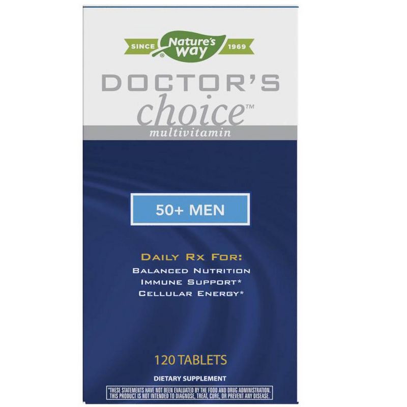 Nature's Way Doctor's Choice Multivitamin For 50-Plus Men Men's  -  120 Count