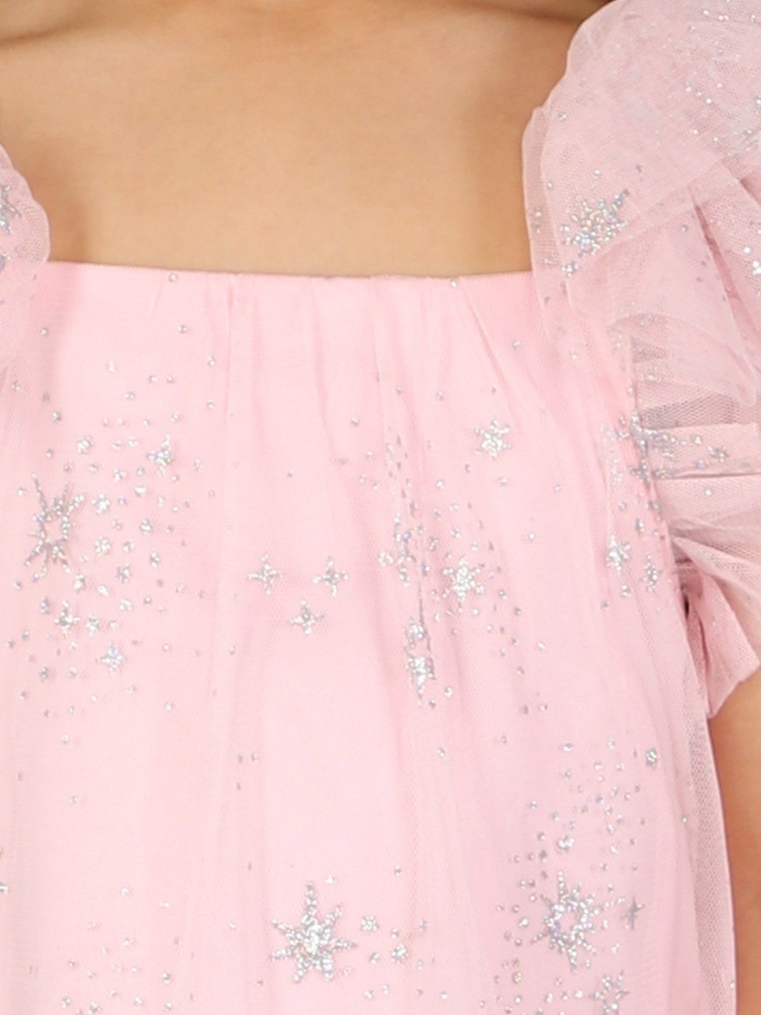 KidsDew Pink Embellished Casual Dress