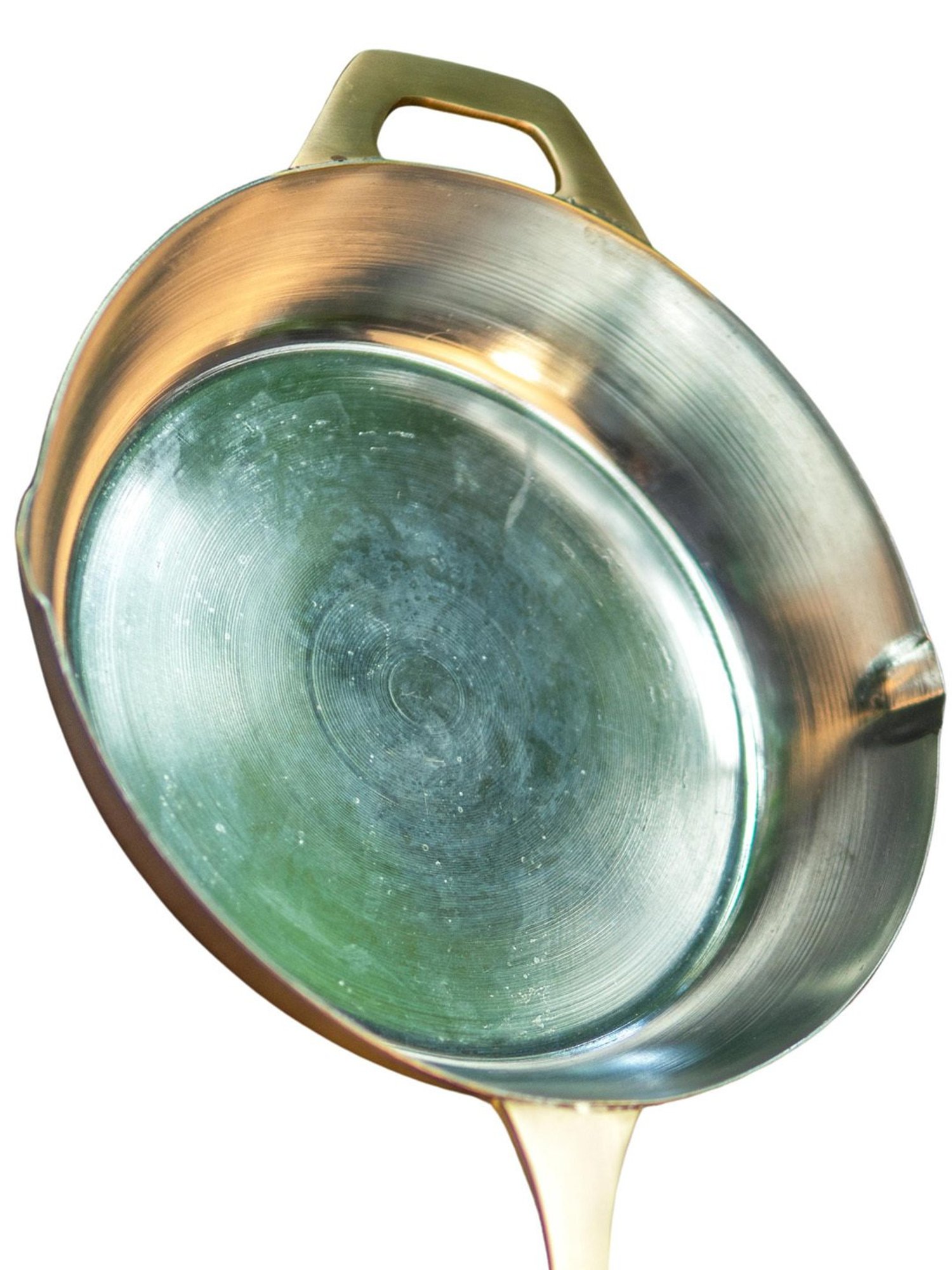 Ambi Pure Brass Fry Pan With Heavy Base - 10 Inches Diameter