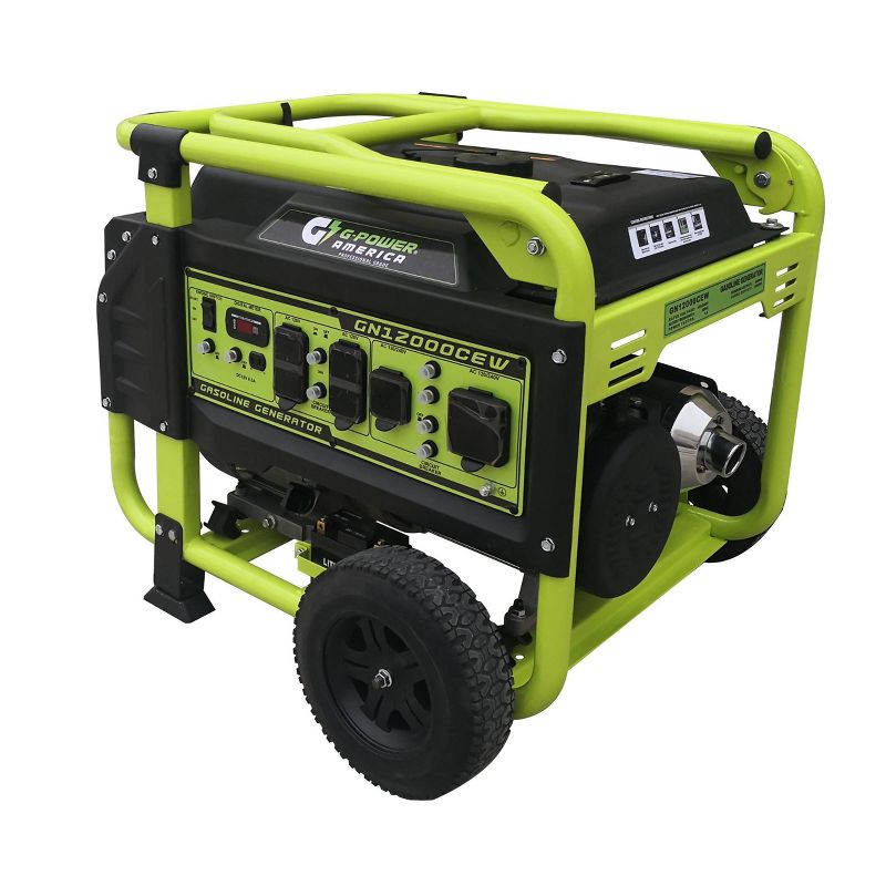 WEN PC1123 100ft 12-Gauge Heavy-Duty SJTW Outdoor 12/3 Extension Cord w/ 5-15R Light-Up Outlet