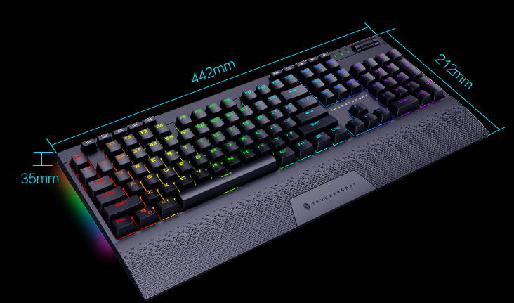 Thunderobot KL6104R red switch 104keys Wireless RGB backlight Mechanical Gaming Keyboard black All Keys without Conflict