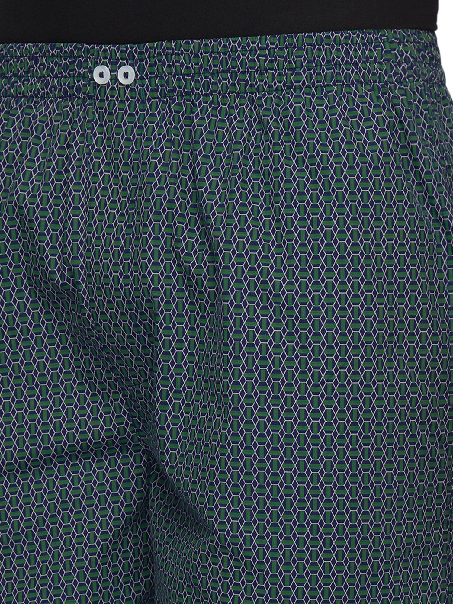 XYXX Navy & Green Printed Boxers - Pack of 2