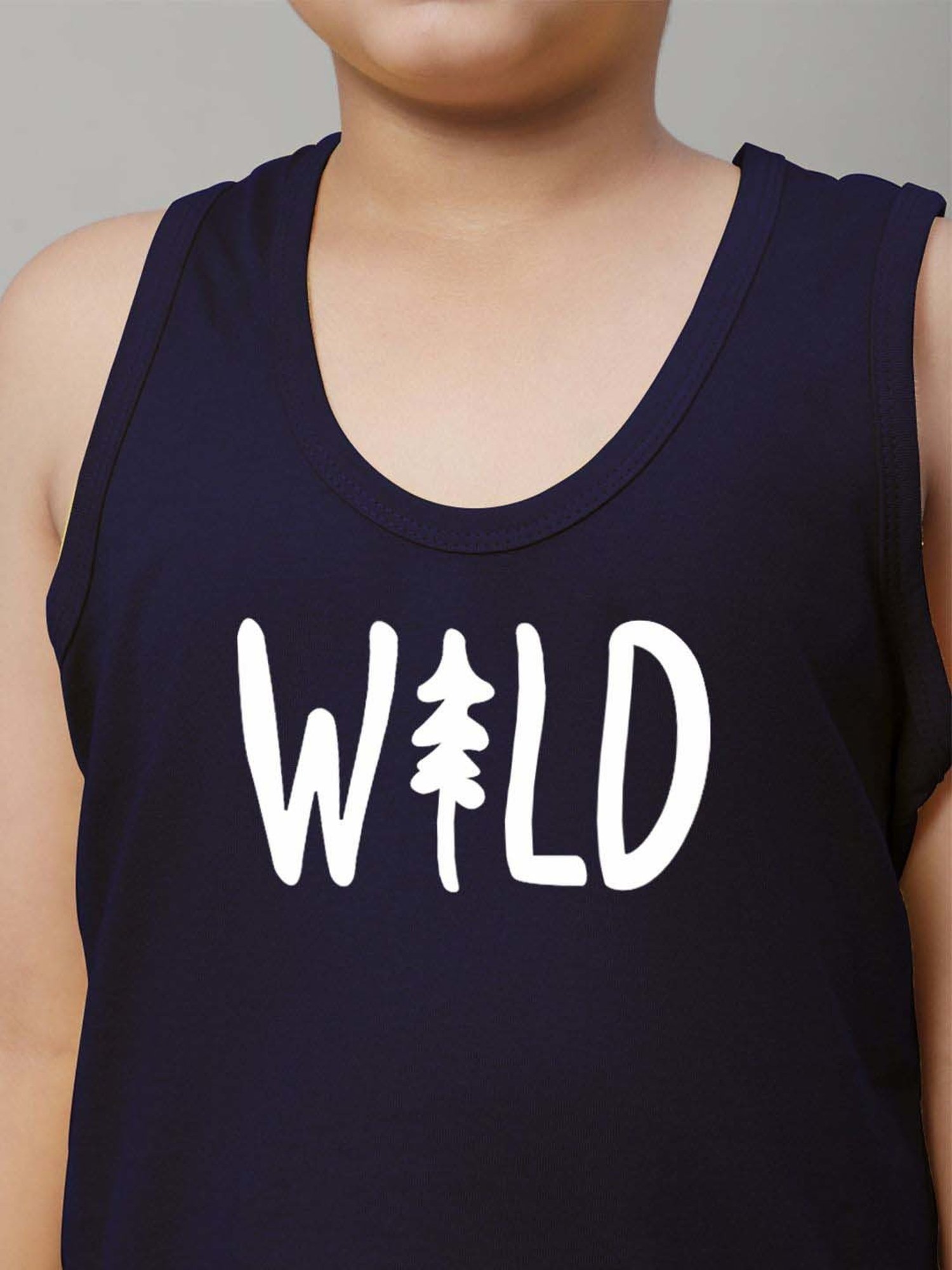 Palm Tree Kids White Printed Vest