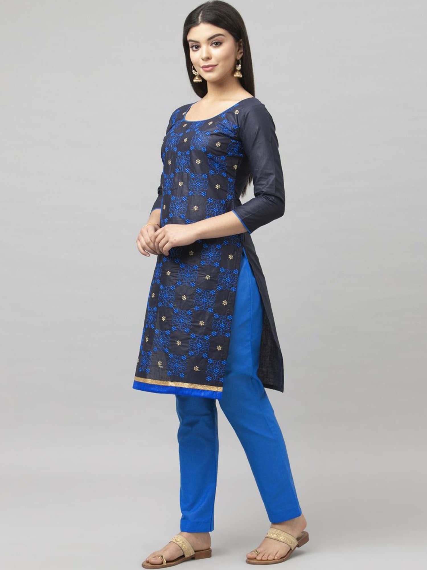 Salwar Studio Red Embroidered Blouse