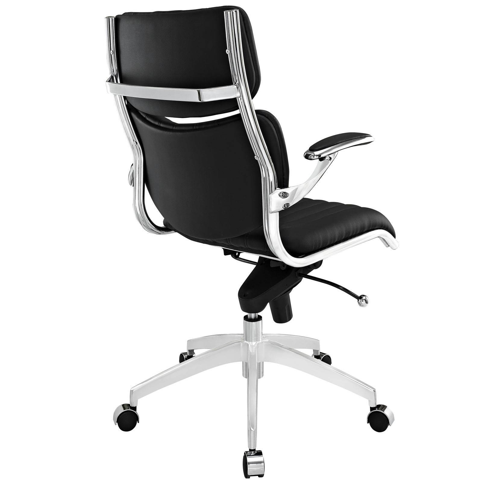 Global Leather Task Chair, Black (8993BK450/550) 