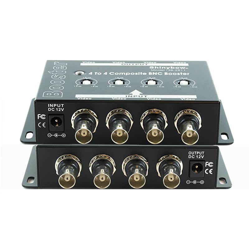 4x4 44 Composite BNC Video Booster Extender Distribution Amplifier SB2811