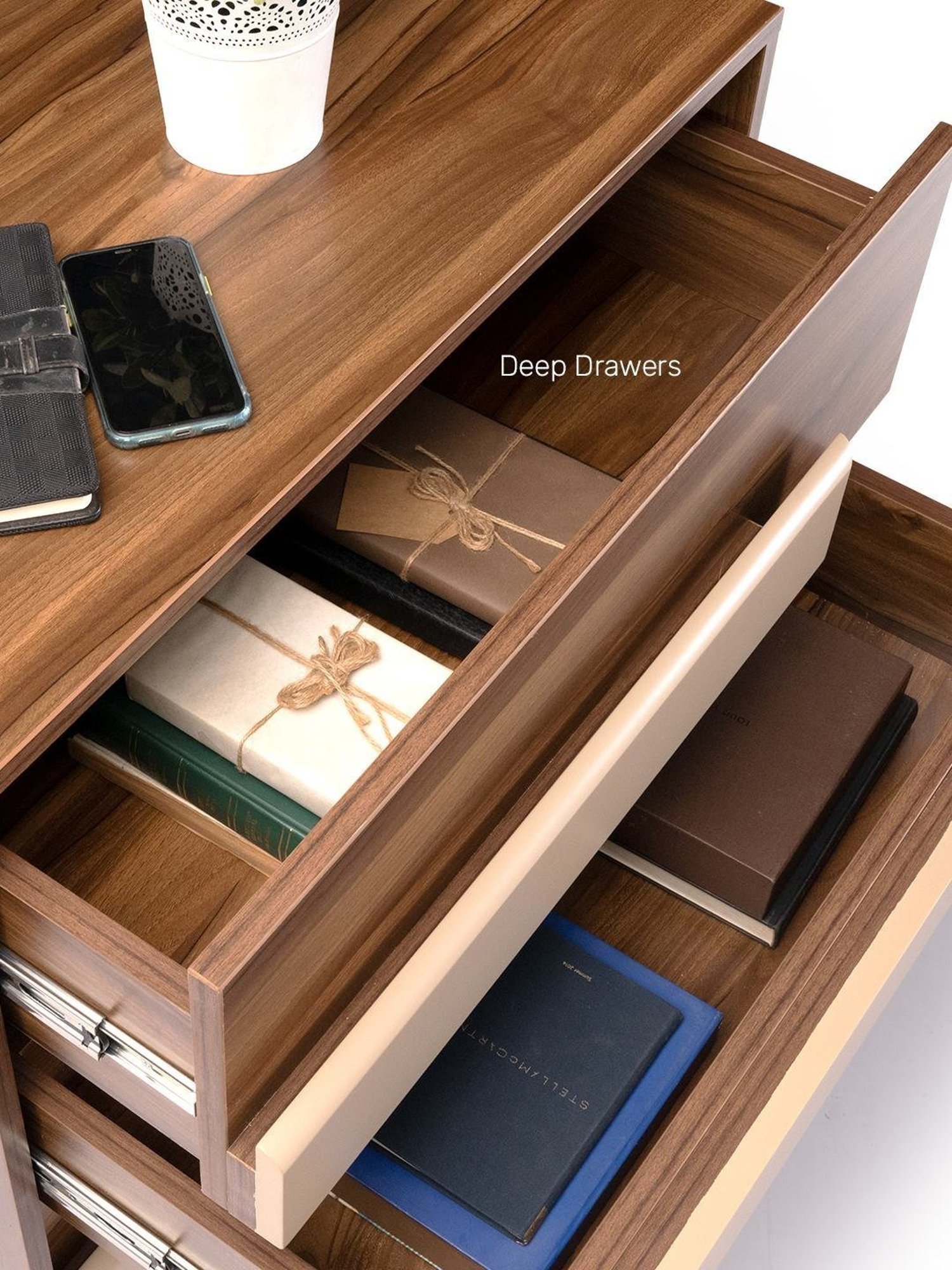 Durian Cecilia Brown Engineered Wood Chest Of Drawers