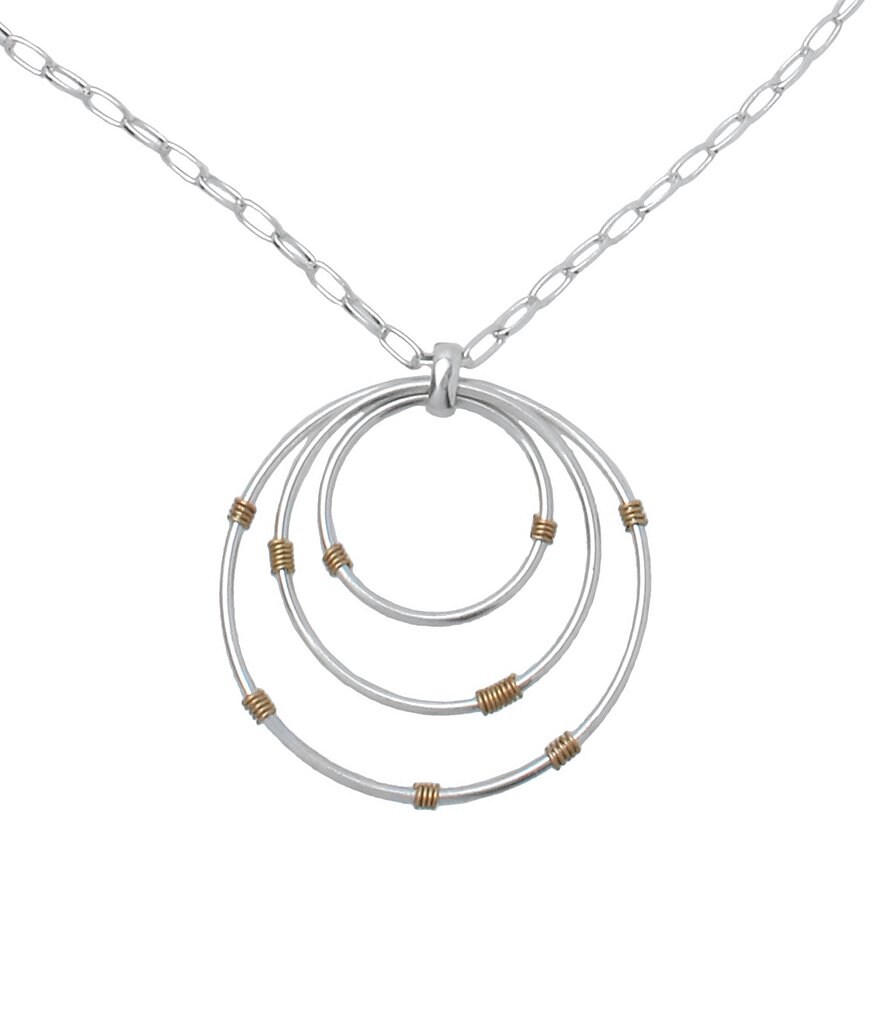 Robert Lee Morris Soho Wire Wrap Pendant Long Necklace