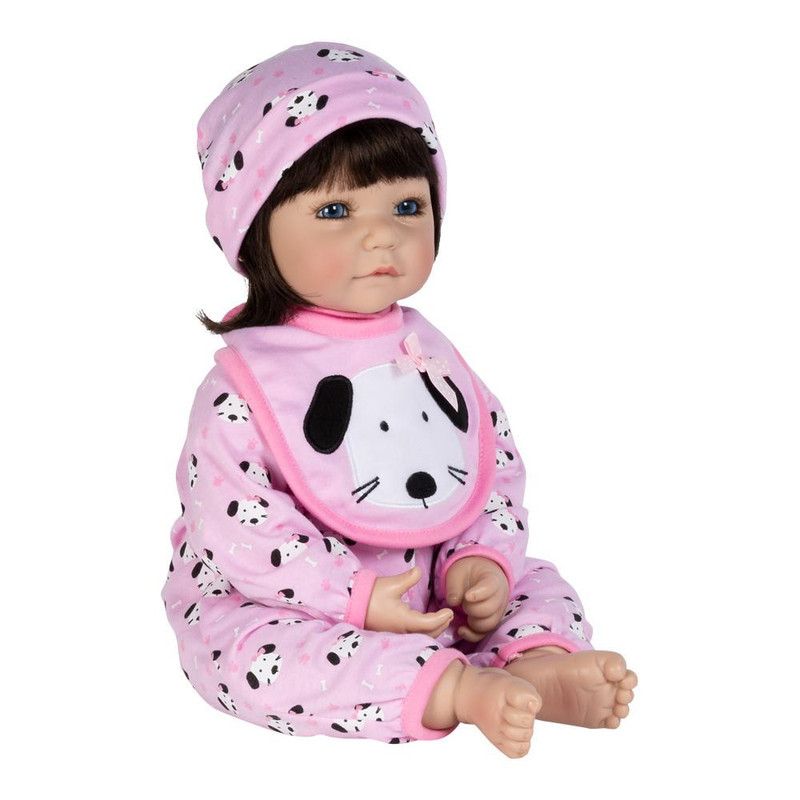 Adora Toddler Doll WOOF! Doll with Puppy Print Onesie, bib and Cap