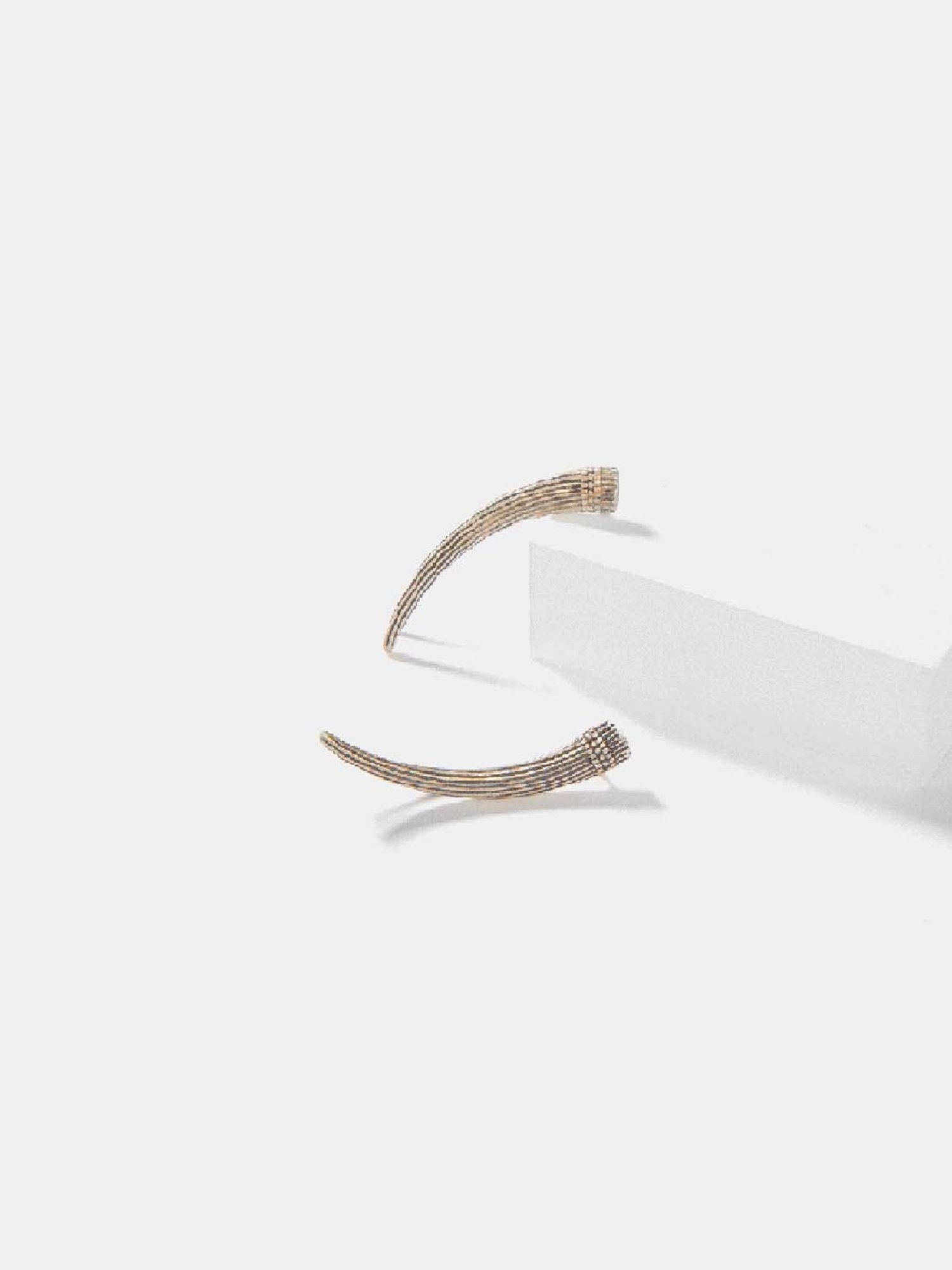 Shaya 92.5 Sterling Silver Antique Grannys Kulfi Outing Wale Earrings