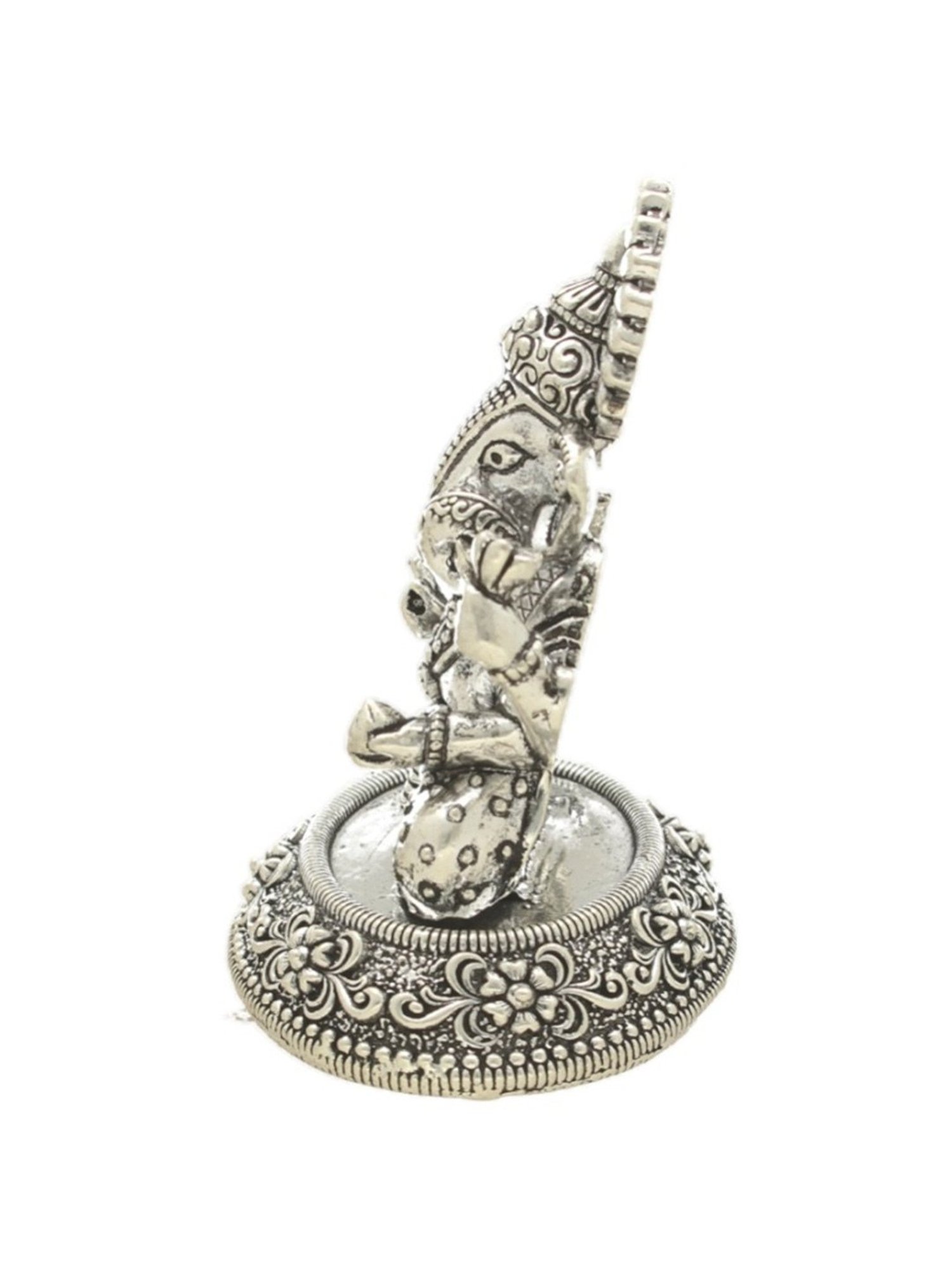 Sri Jagdamba Pearls 800 Silver Lord Ekadanta Divine Idol - 28 gm