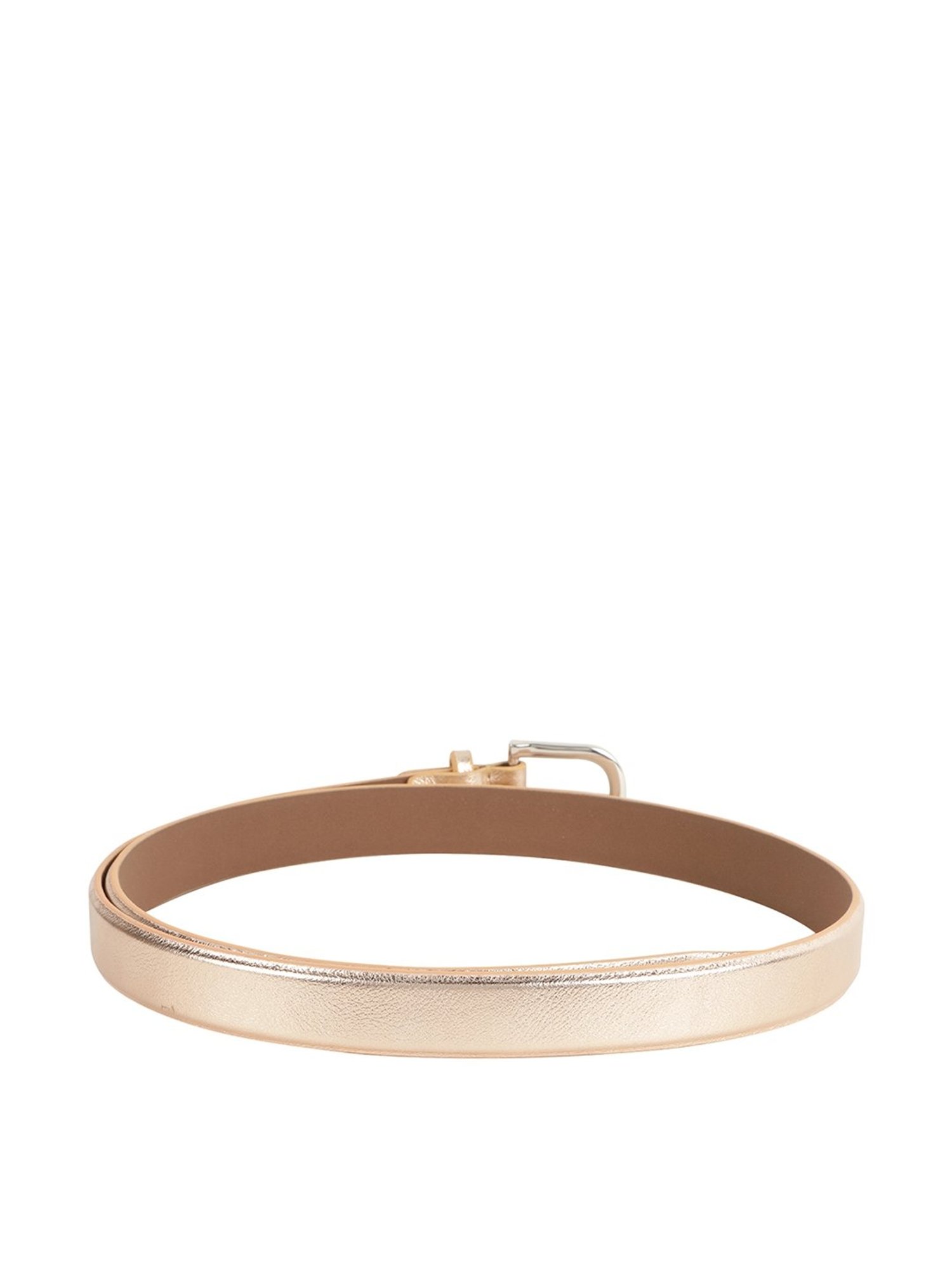 Alvaro Castagnino Gold Narrow Belt for Women