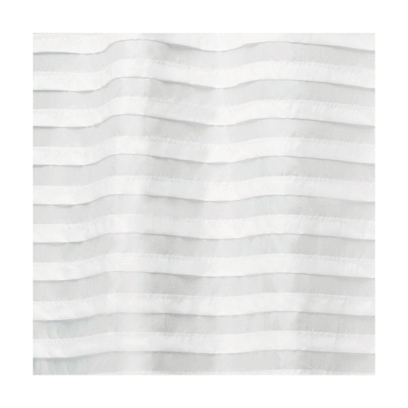 Tuxedo Shower Curtain White - iDESIGN