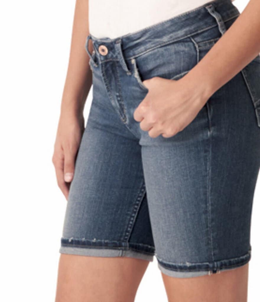 Silver Jeans Co. Suki Flip Cuff Bermuda Shorts