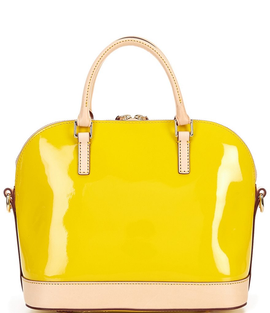 Dooney & Bourke Patent Collection Domed Zip Satchel Bag