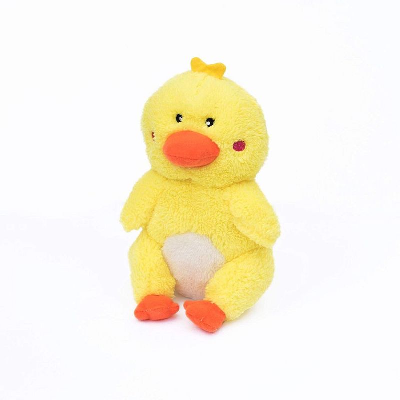 ZippyPaws - Cheeky Chumz Super Soft Squeaker Plush Dog Toy with Unique Sound - Duck