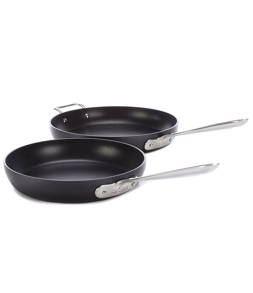 All-Clad HA1 Hard Anodized Nonstick 10#double; & 12#double; Fry Pan Set