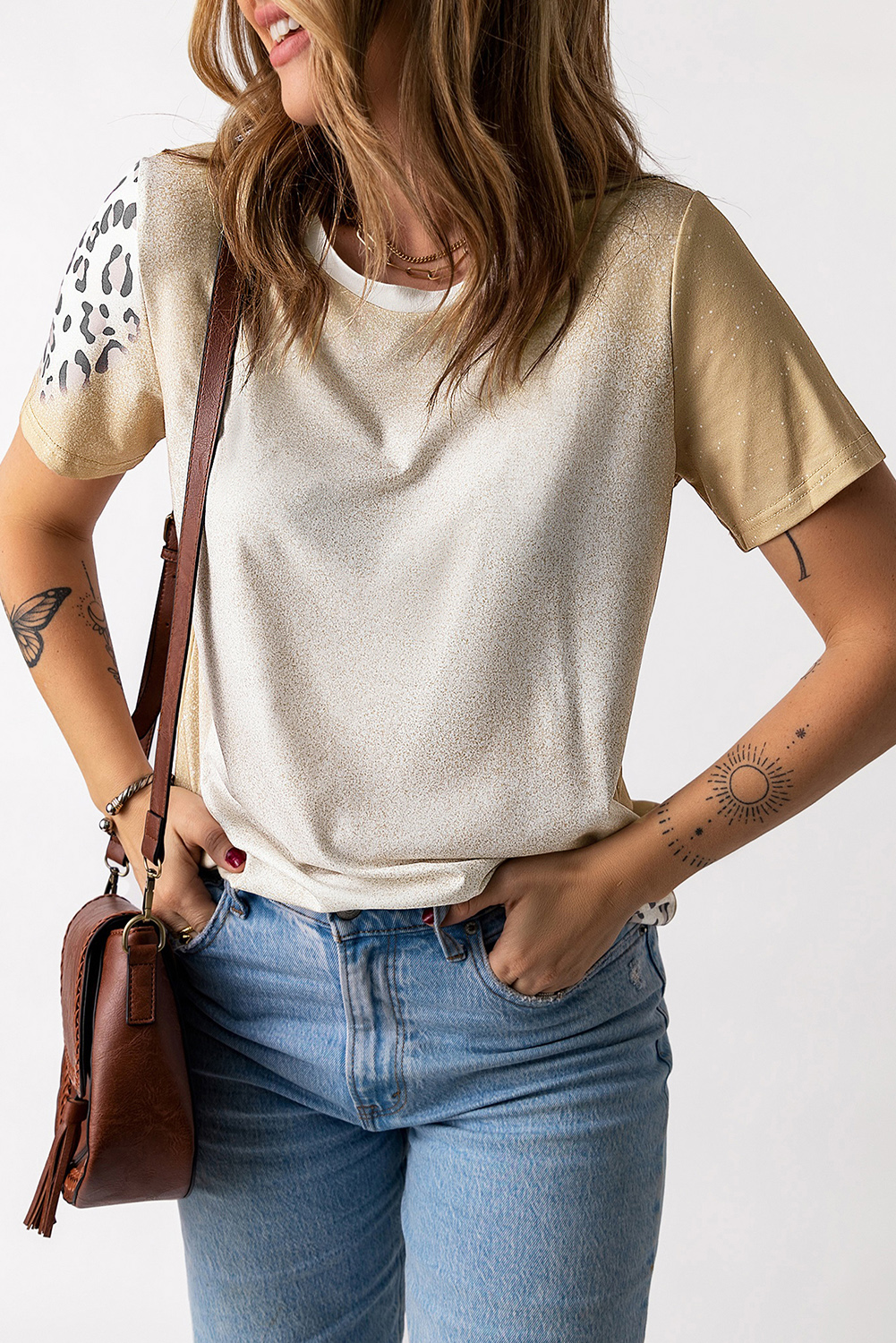 Pink Tie Dye Short Sleeve Crew Neck T Shirt Customized