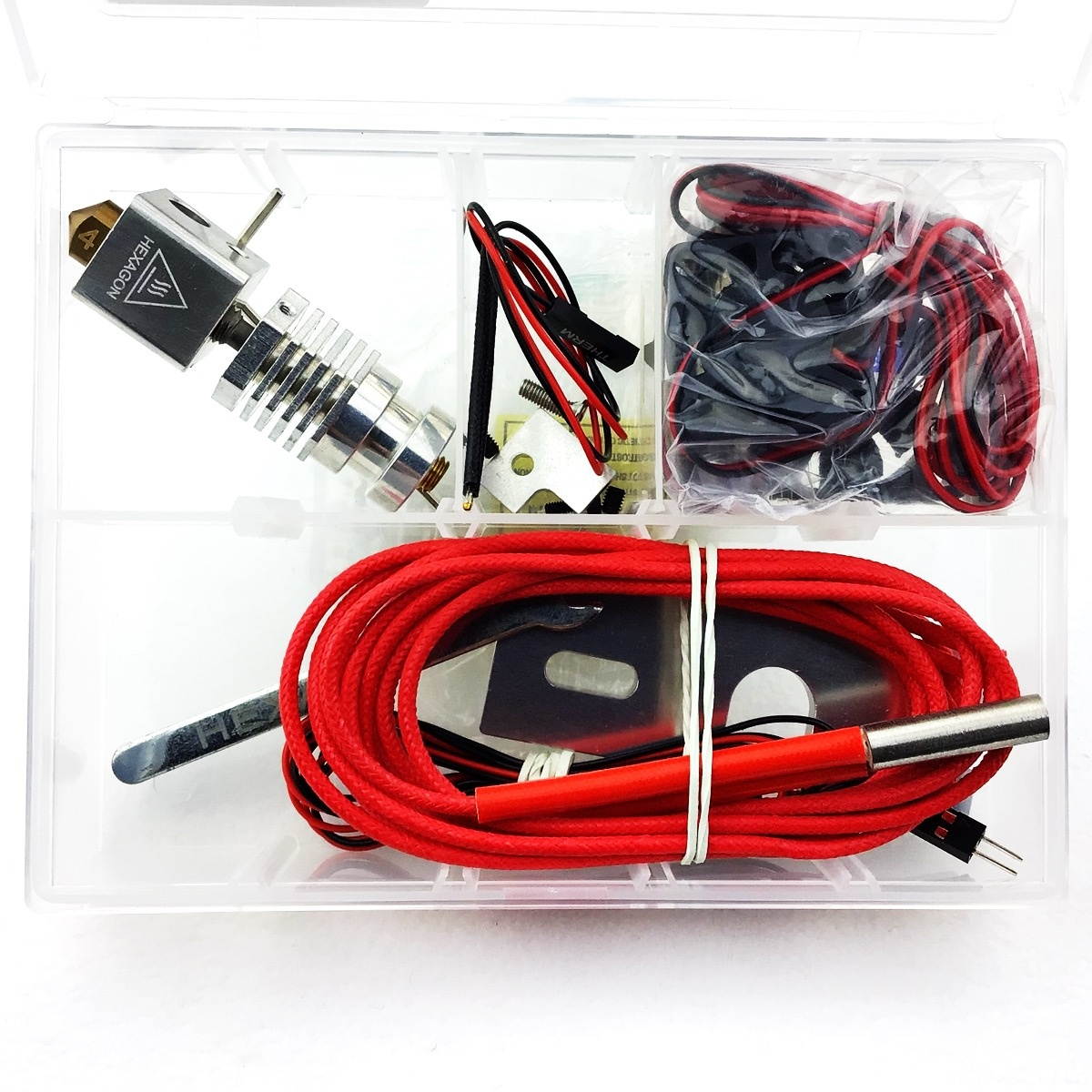 RepRapDiscount Hexagon Full Metal Hot End Kit - 2.85mm, 24V, 0.5mm nozzle