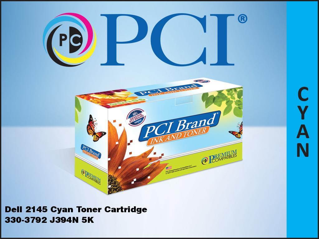 Premium Compatibles Dell 2145 3303792 J394N Cyan Toner Cartridge