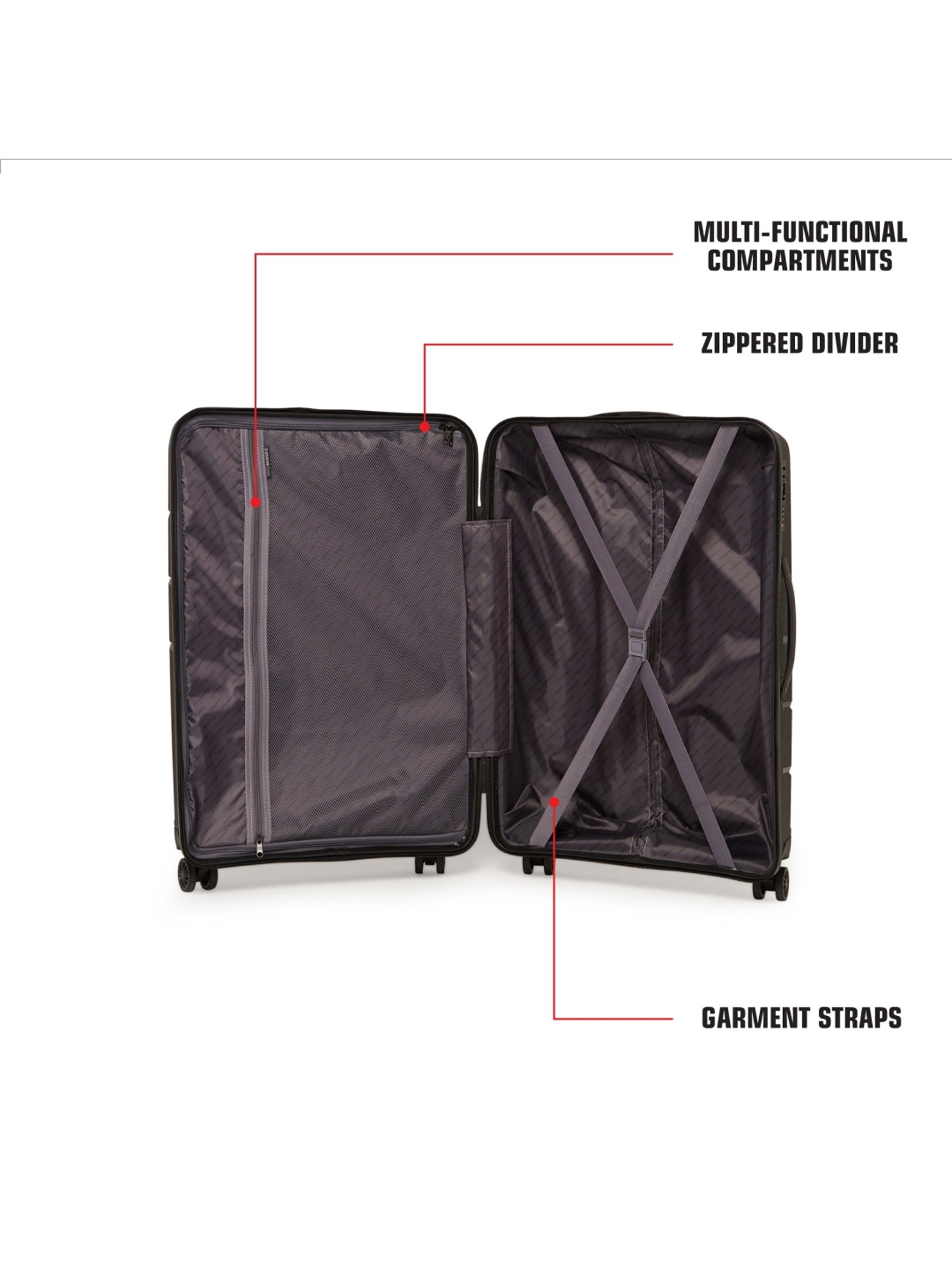 Swiss Brand Sion Dark Blue & Black Medium Hard Trolley Bag - 25 cm