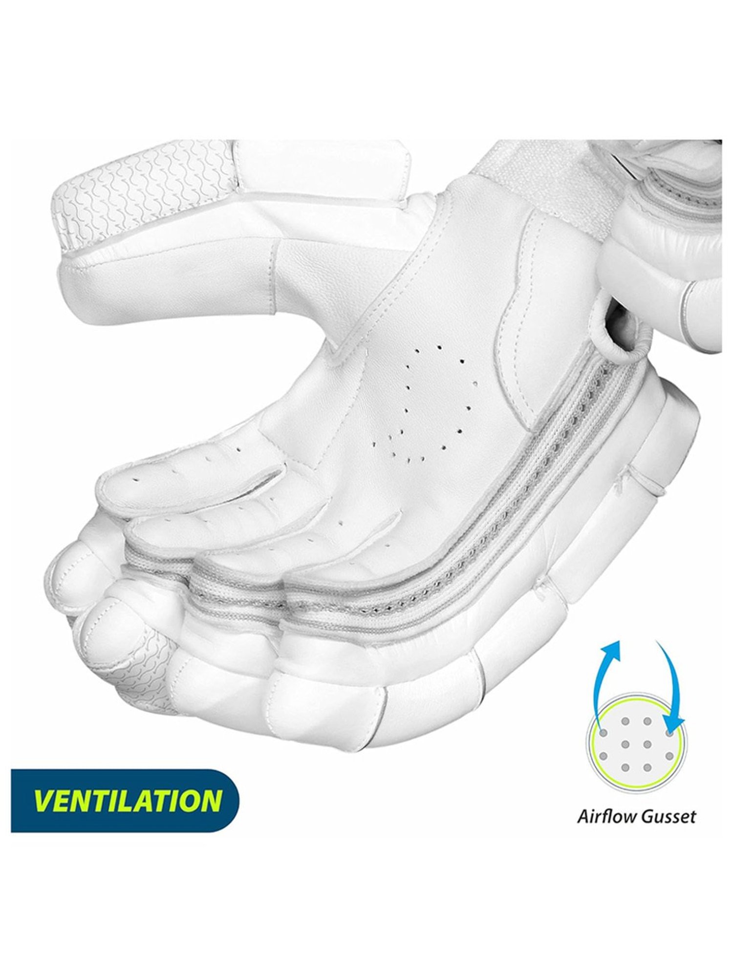 DSC Condor Pro Leather Cricket Batting Gloves Size - Mens