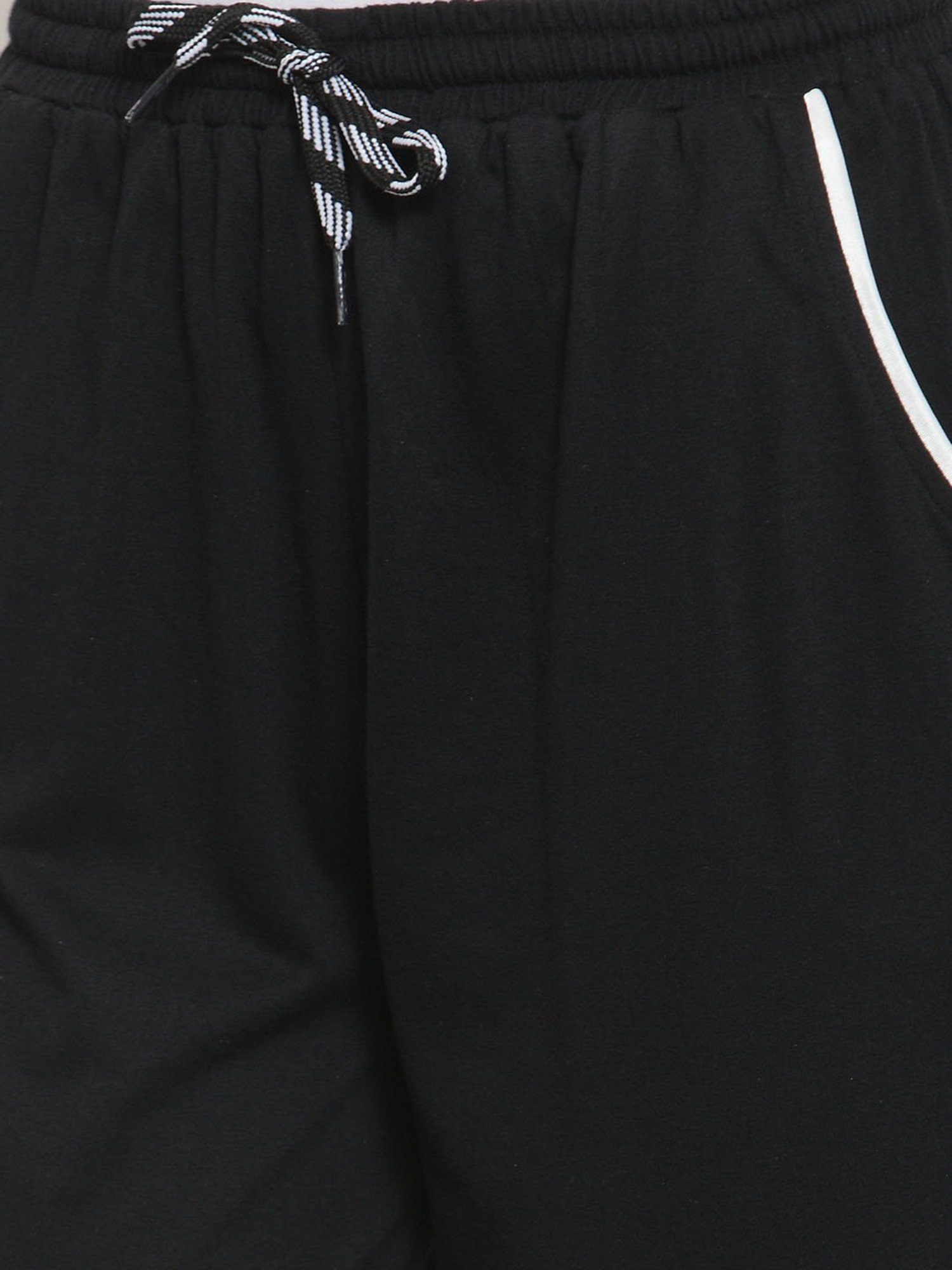 Boston Club Black Cotton Trackpants