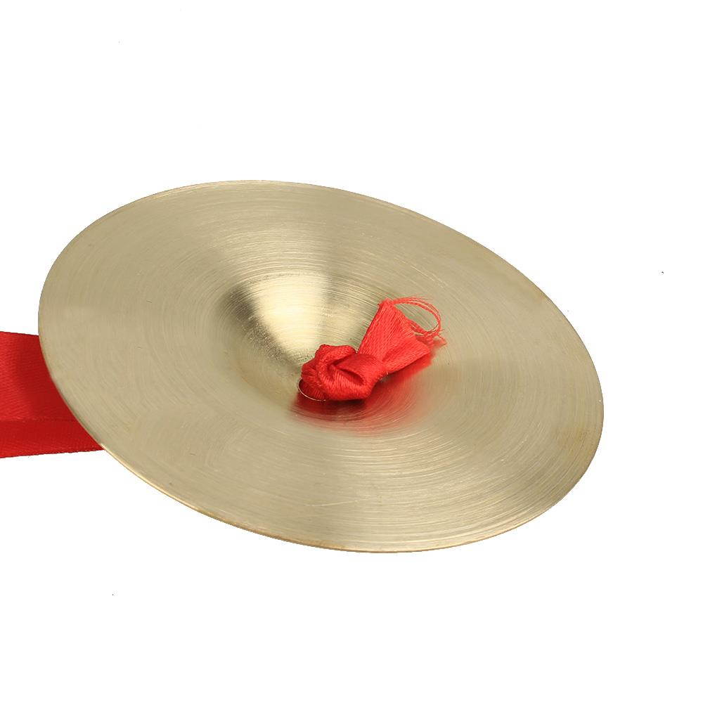 BQLZR 20 Pcs Small Percussion Copper Cymbals with Rope Kids Children Rhythm Beats