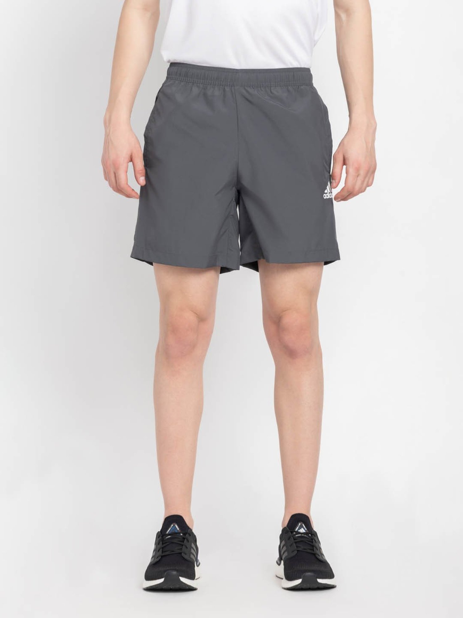 Adidas Grey Regular Fit Sports Shorts