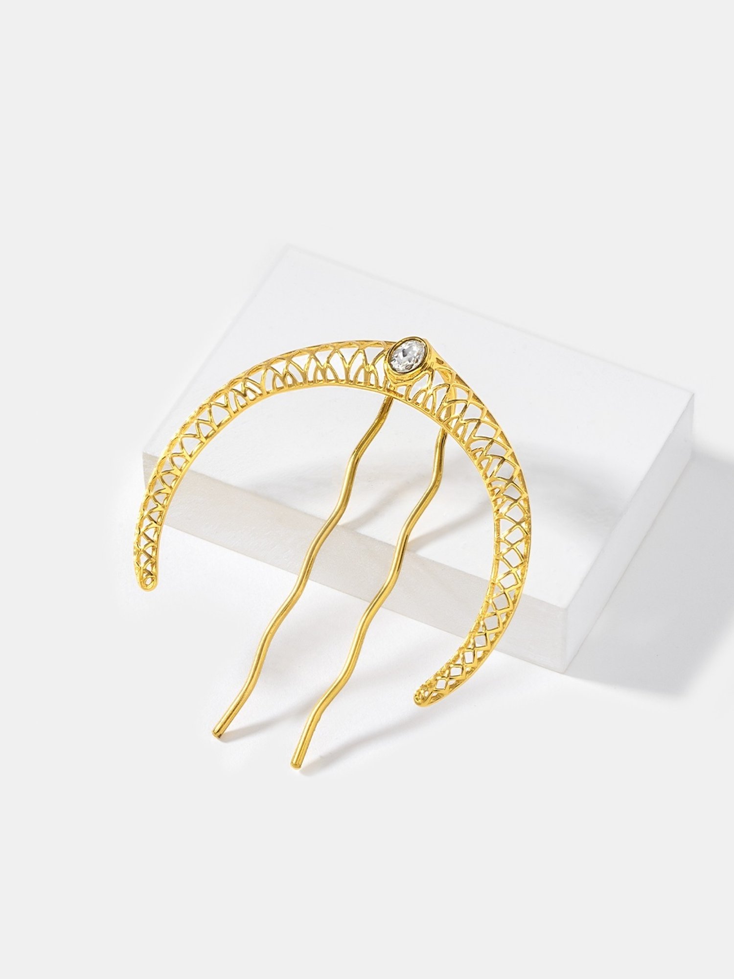 Shaya 92.5 Sterling Silver Queen of Organising Juda Pin Headpiece for Women