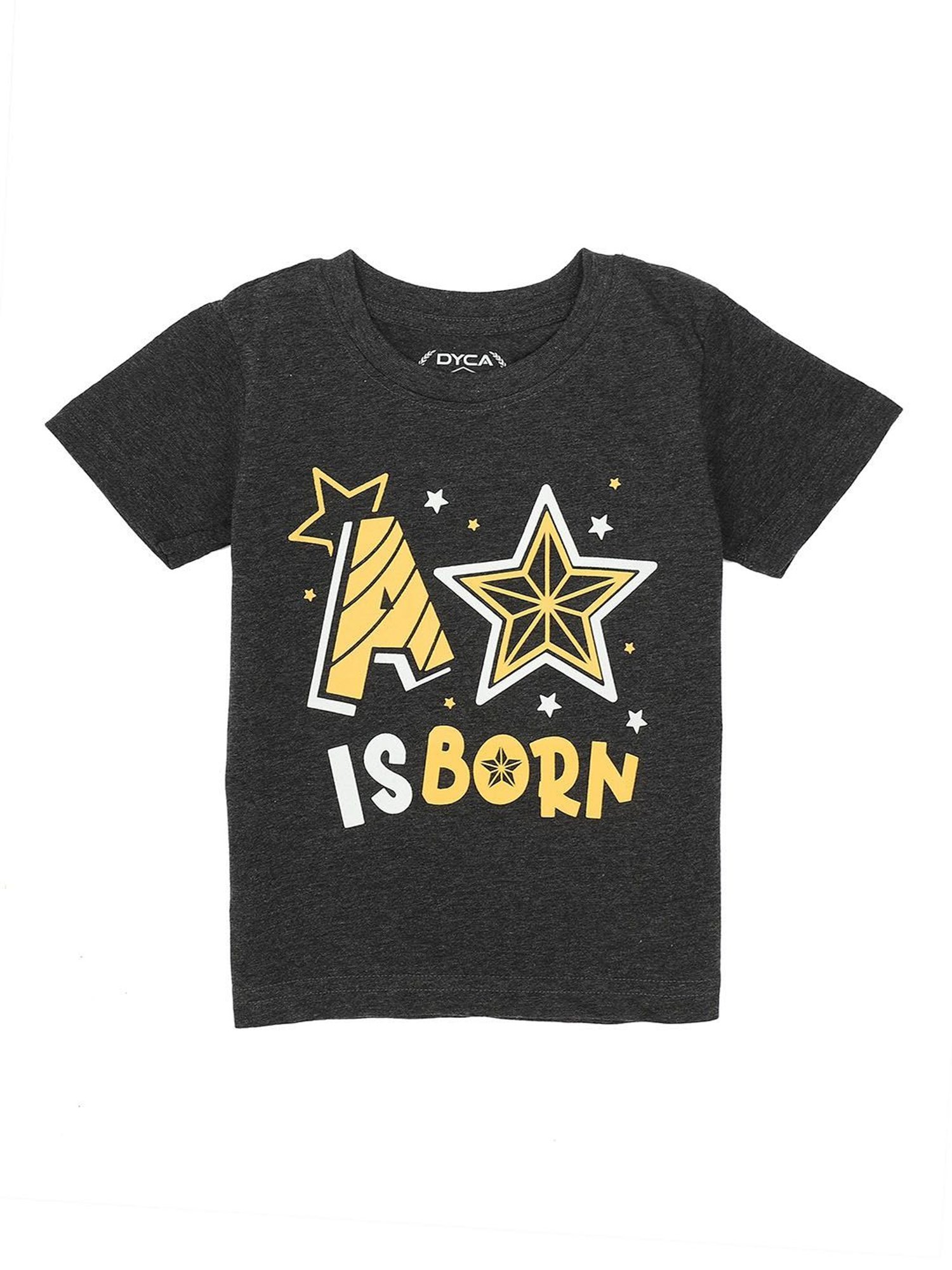 Dyca Boys Blue & Black Printed T-Shirt (Pack Of 2)