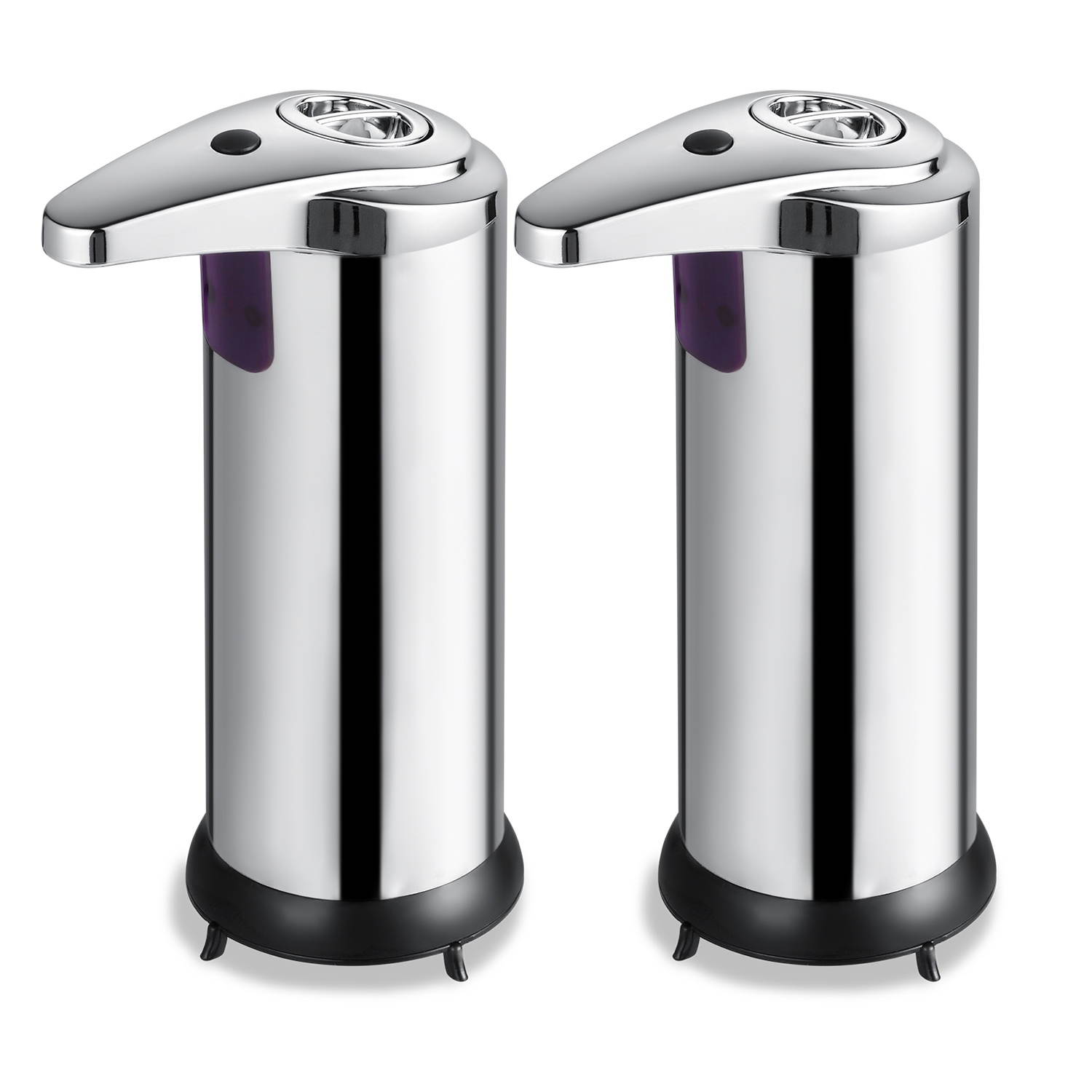 Dartwood Automatic Soap and Hand Sanitizer Dispenser with Infrared Sensor - Touchless and Hands-Free for Better Hygiene (8 oz) (2 Pack)