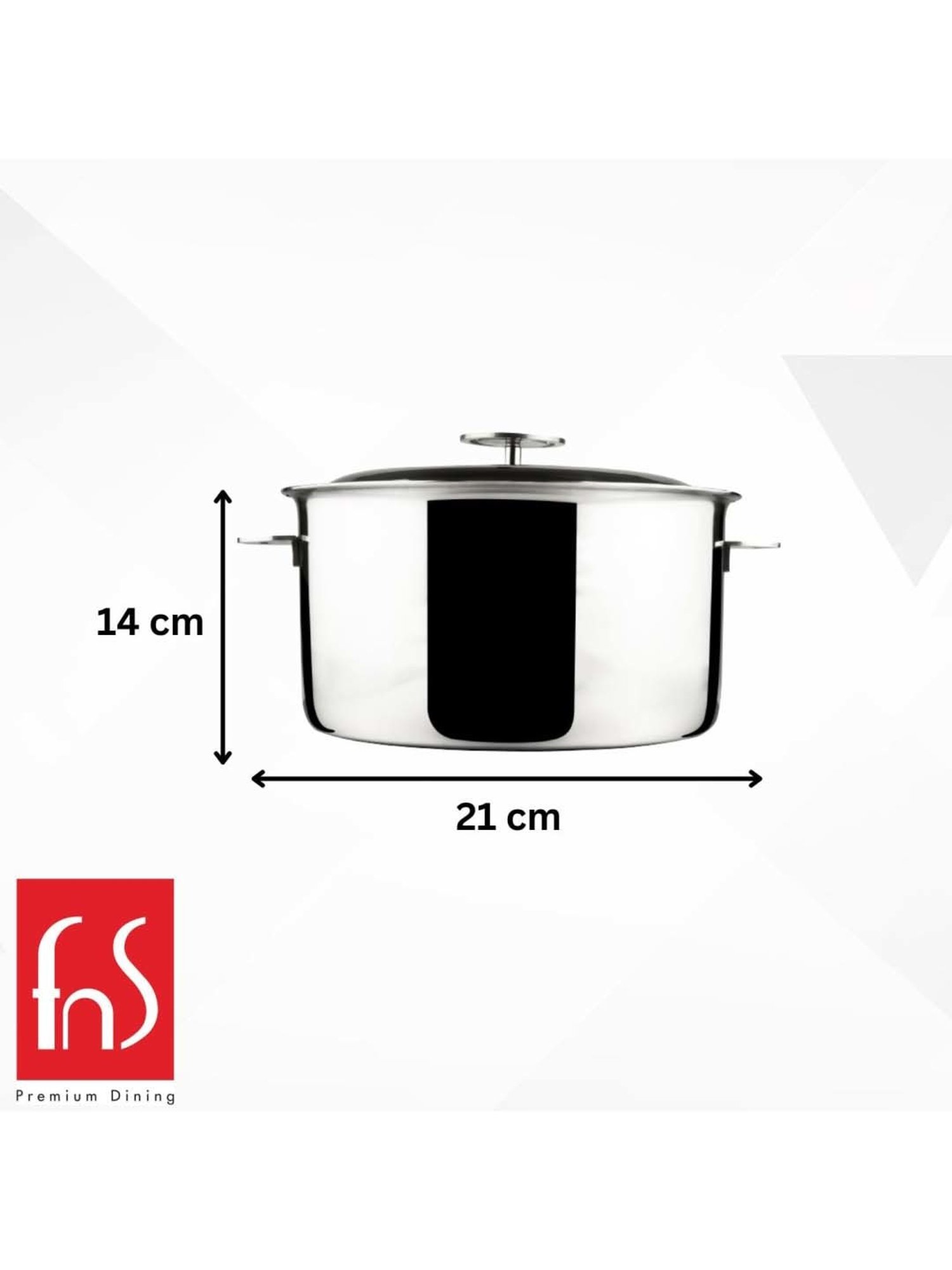 Nirlon Gas Compatible Aluminium Casserole with Bakelite Handle - 2.6 L