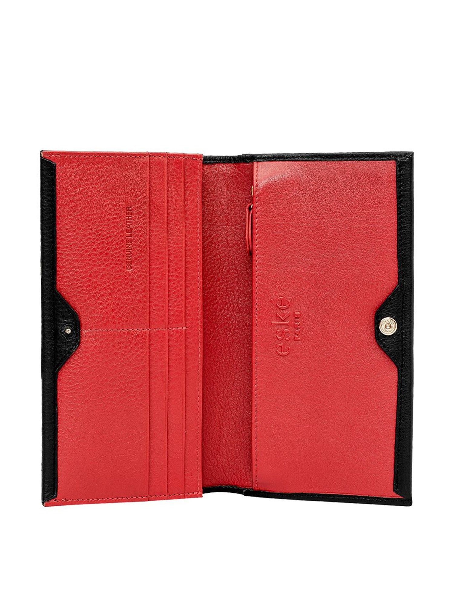 Eske Kale Black Solid Bi-Fold Wallet for Women