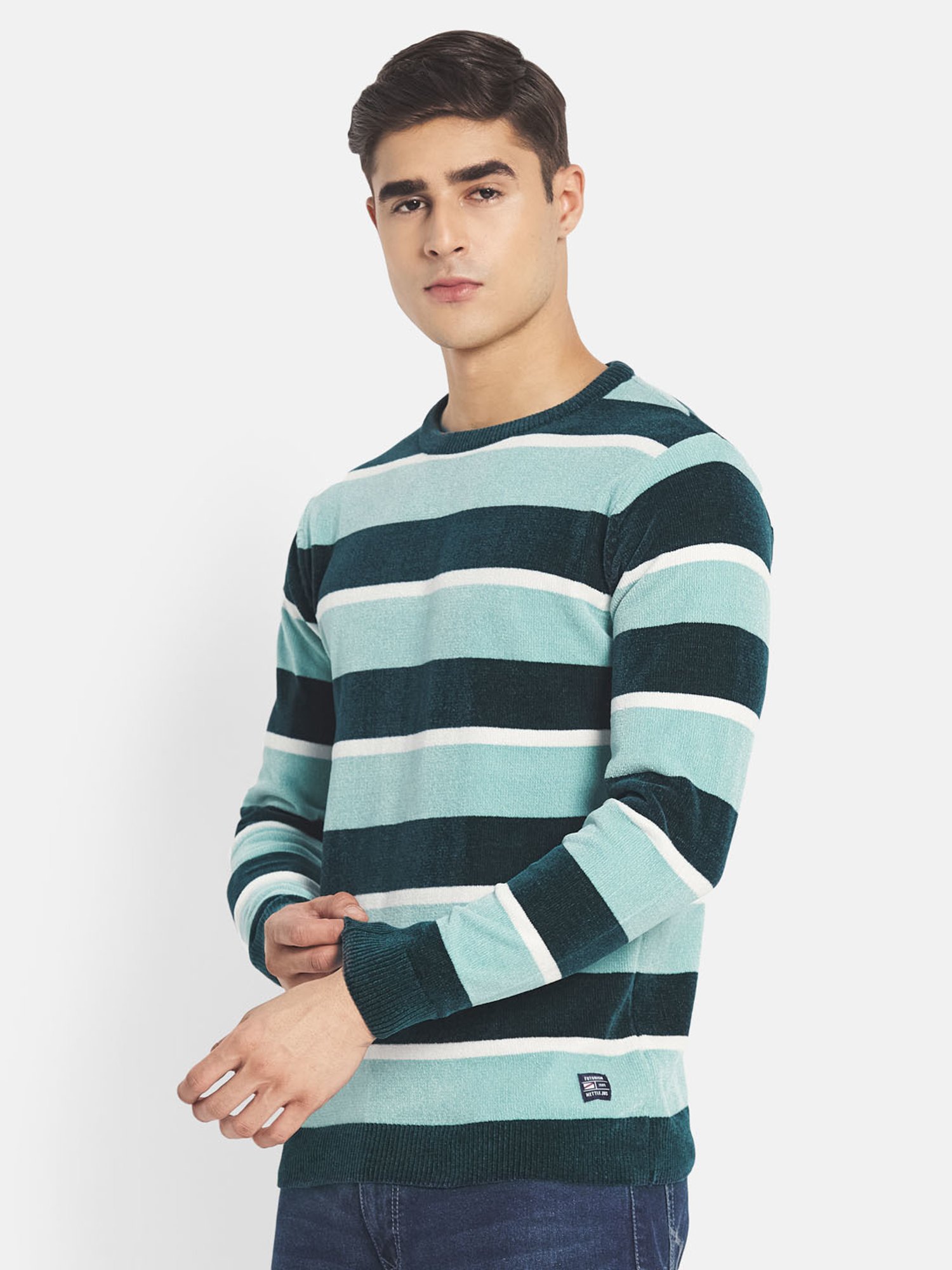 METTLE Multicolor Regular Fit Sweater