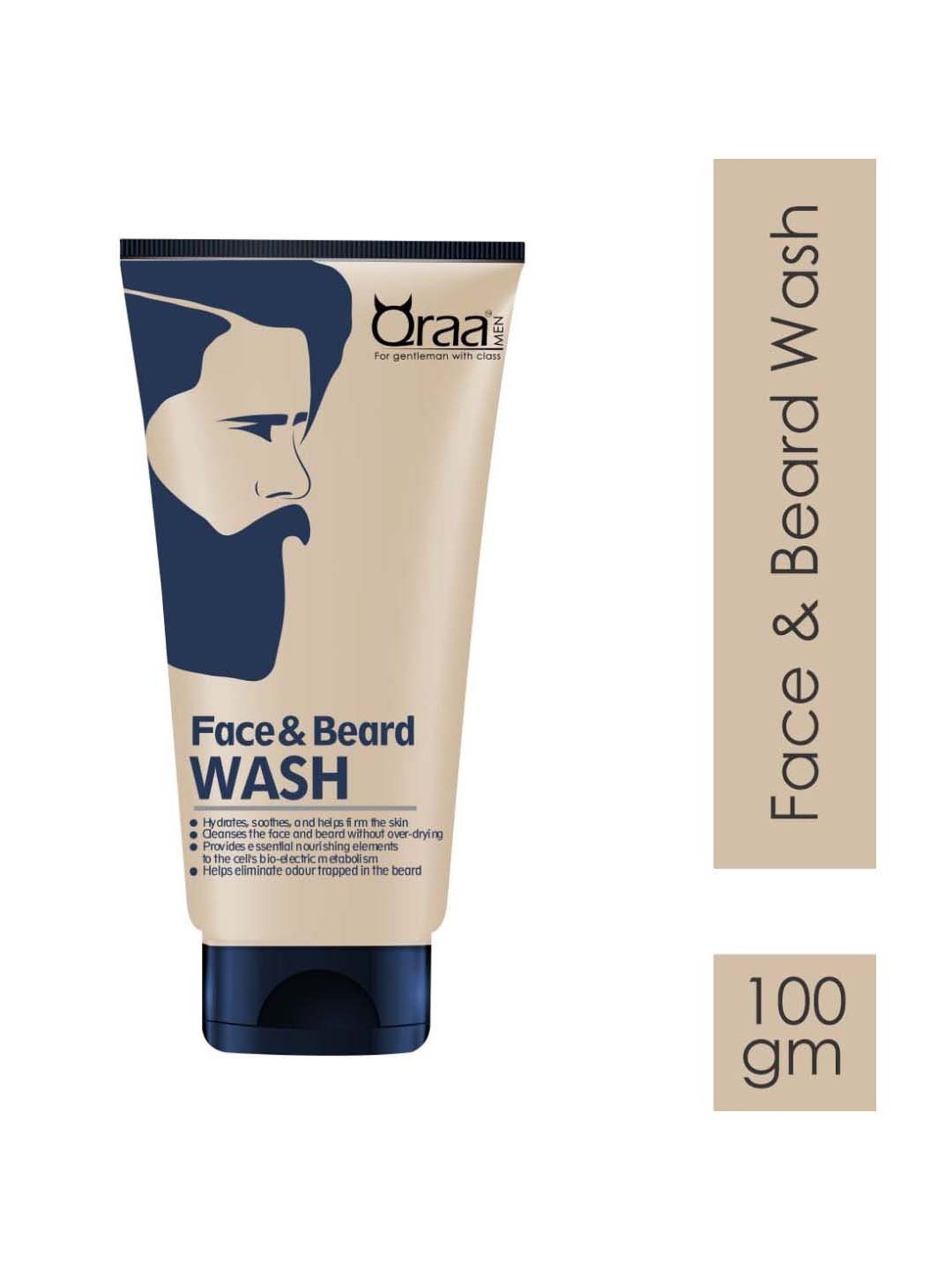 Qraa Men Face And Beard Wash - 100 gm