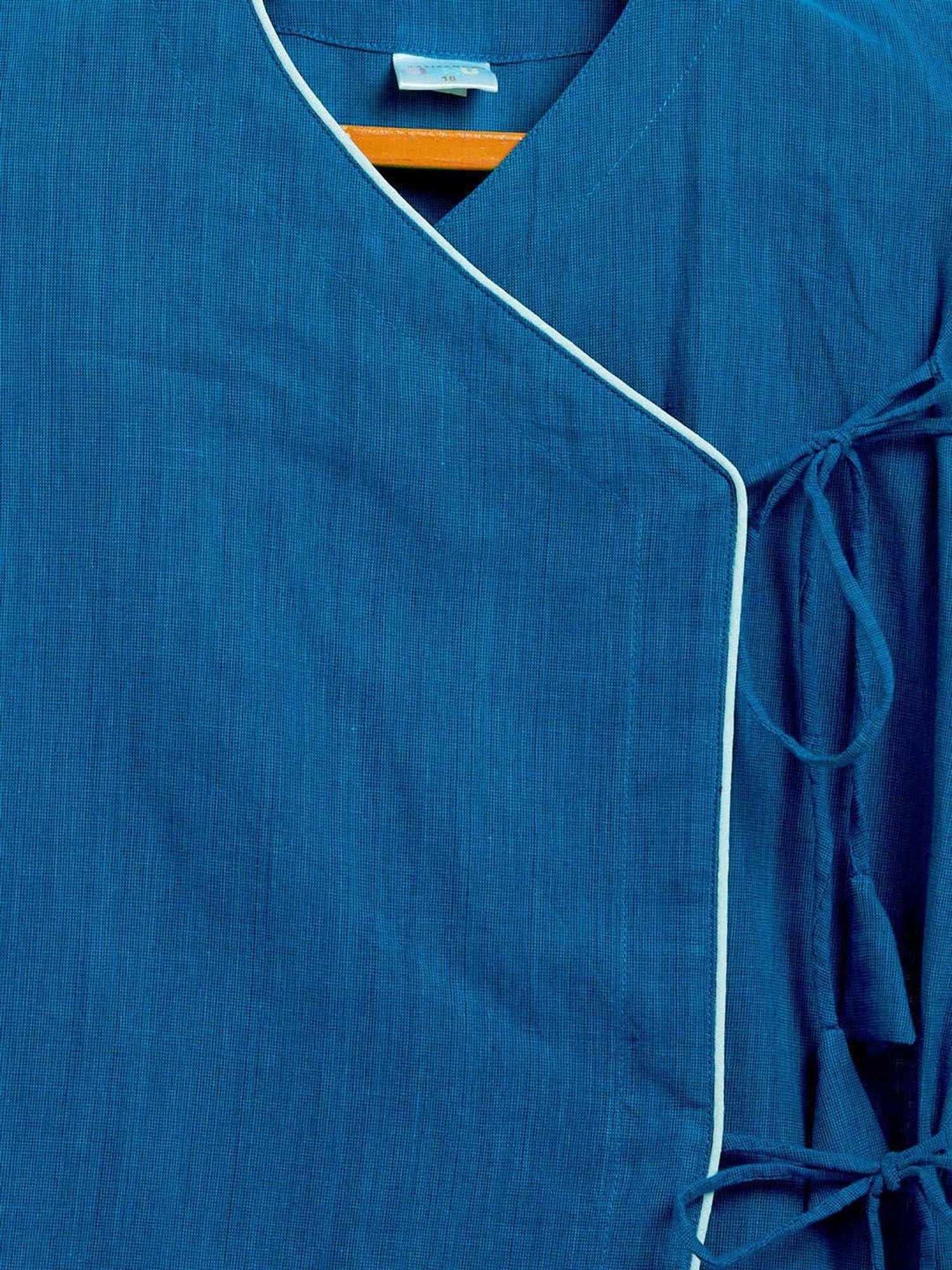 Nino Bambino Kids Navy & White Checks Kurta with Pyjama