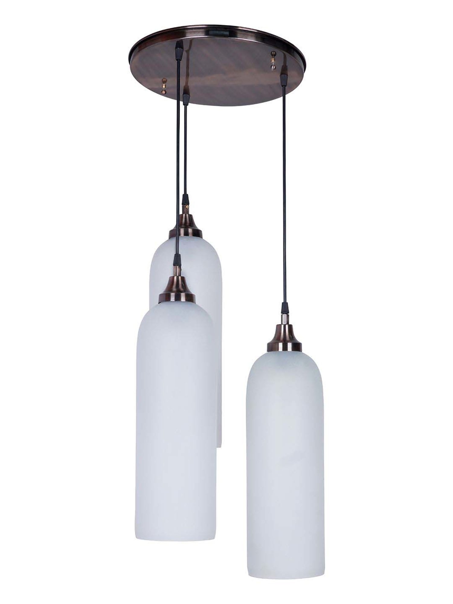 FOS LIGHTING White & Silver Glass 3-In-1 Double Light Walll Sconce