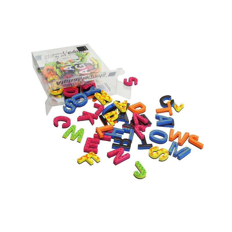 Design Ideas Magnetic Alphabet Letters &ndash; 90 Colorful Foam Letters, 0.8&rdquo; x 0.2&rdquo; 1&rdquo;