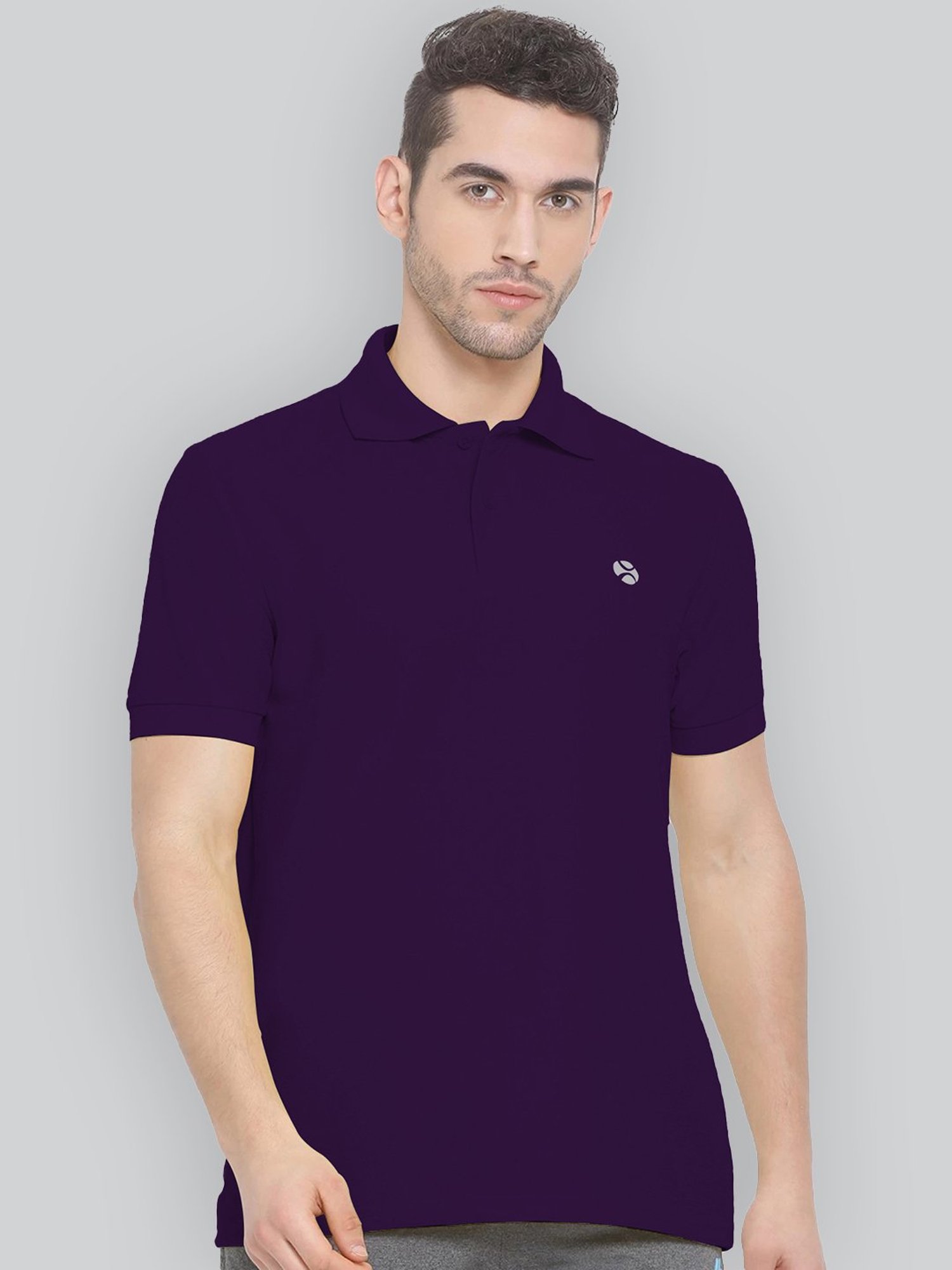 Lux Nitro Purple Regular Fit Polo T-Shirt
