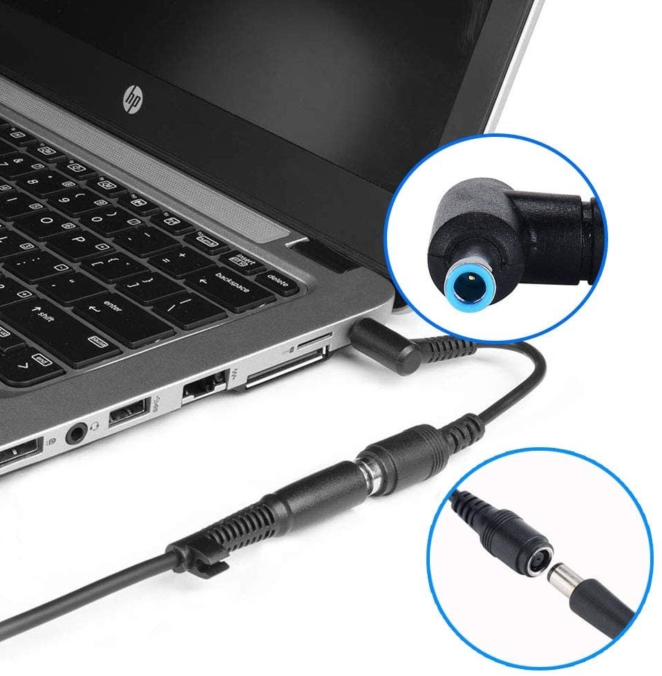 [3 Pack] LvPowA+ Tip Adapter Connector Converter 7.4x5.0mm to 4.5x3.0mm for HP Stream Spectre Pavilion Envy Elitebook Split Chromebook; DC Dongle for HP Laptop Charger Replacement Power Supply