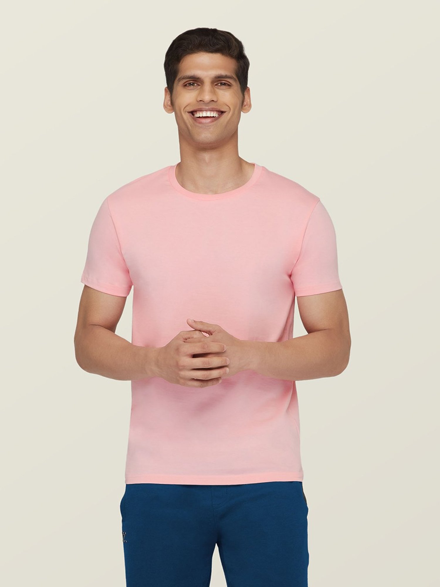 XYXX Light Pink Crew T-Shirt