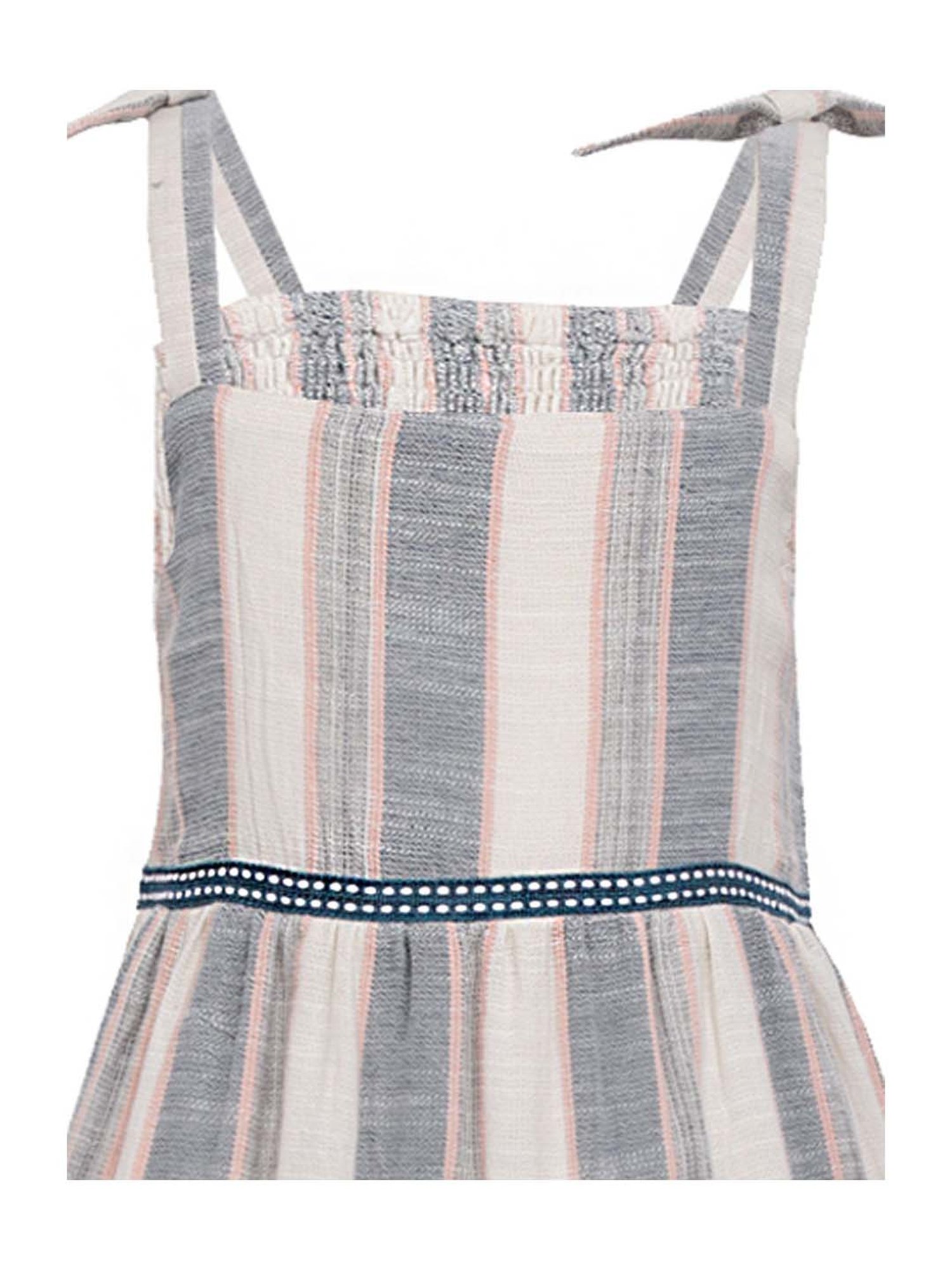 A Little Fable Kids Multicolor Cotton Striped Dress