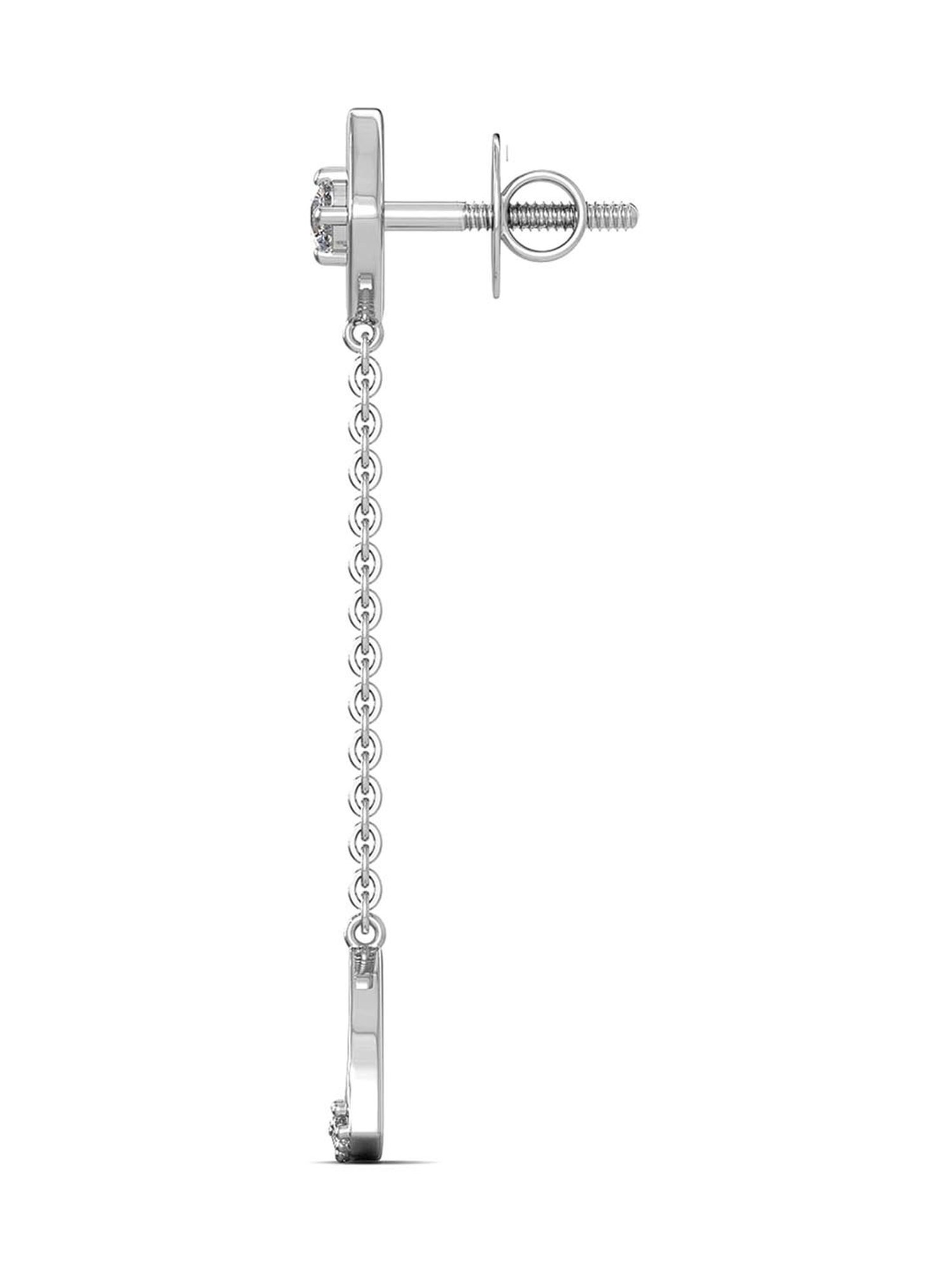 Joyalukkas 950 Platinum & Diamond Earrings for Women