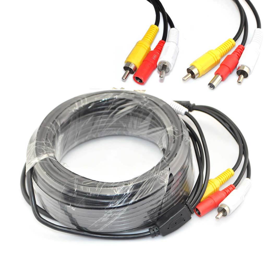 iKKEGOL 15M 49 ft BNC CCTV Camera 12V Powered Video Extension Cable for DVR Security Camera