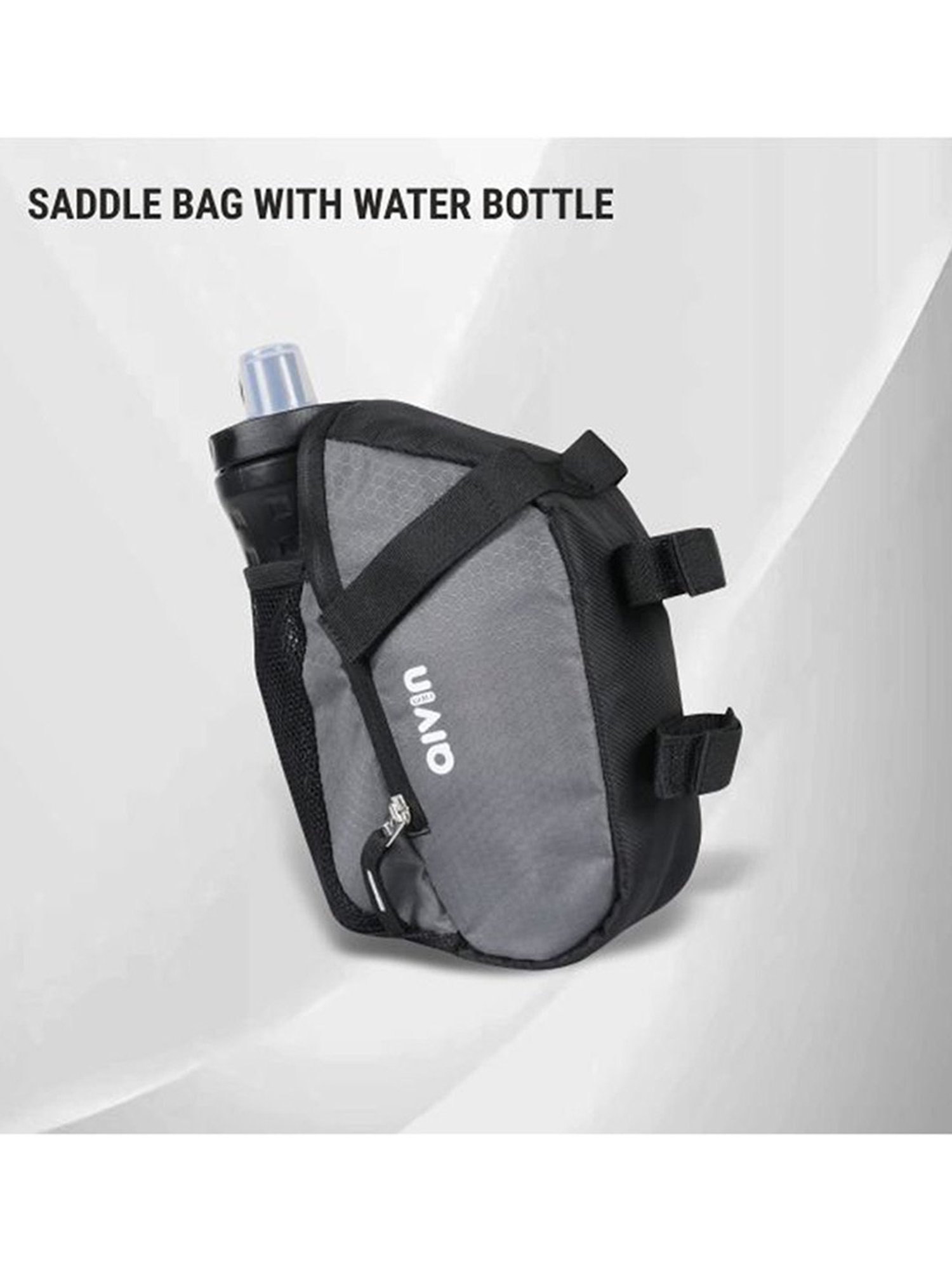 AIVIN Saddle Bag for Water Bottle (Grey)