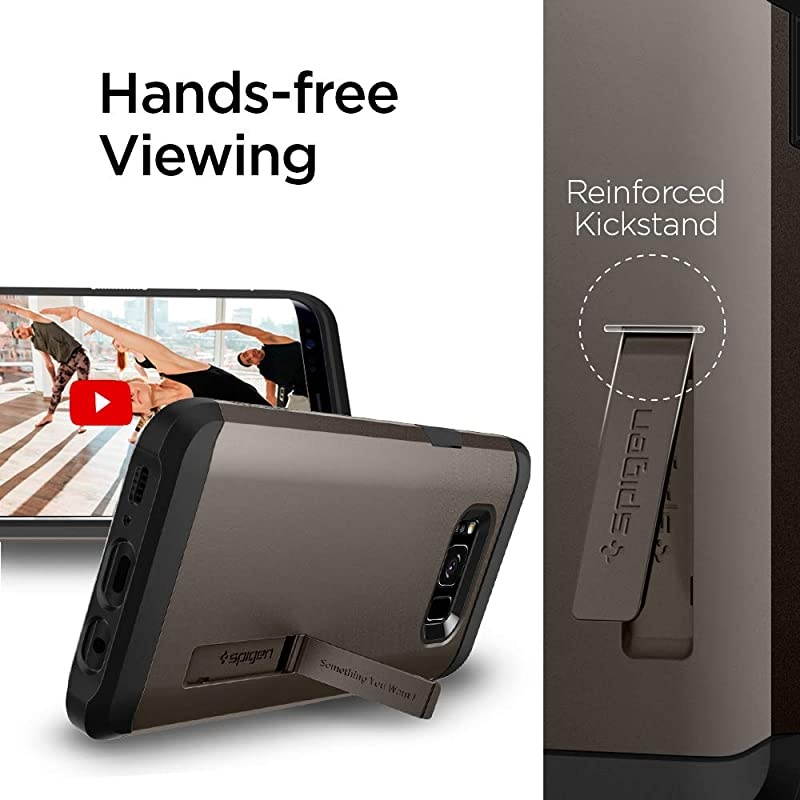 Tough Armor Designed for Samsung Galaxy S8 Case 2017 Gunmetal