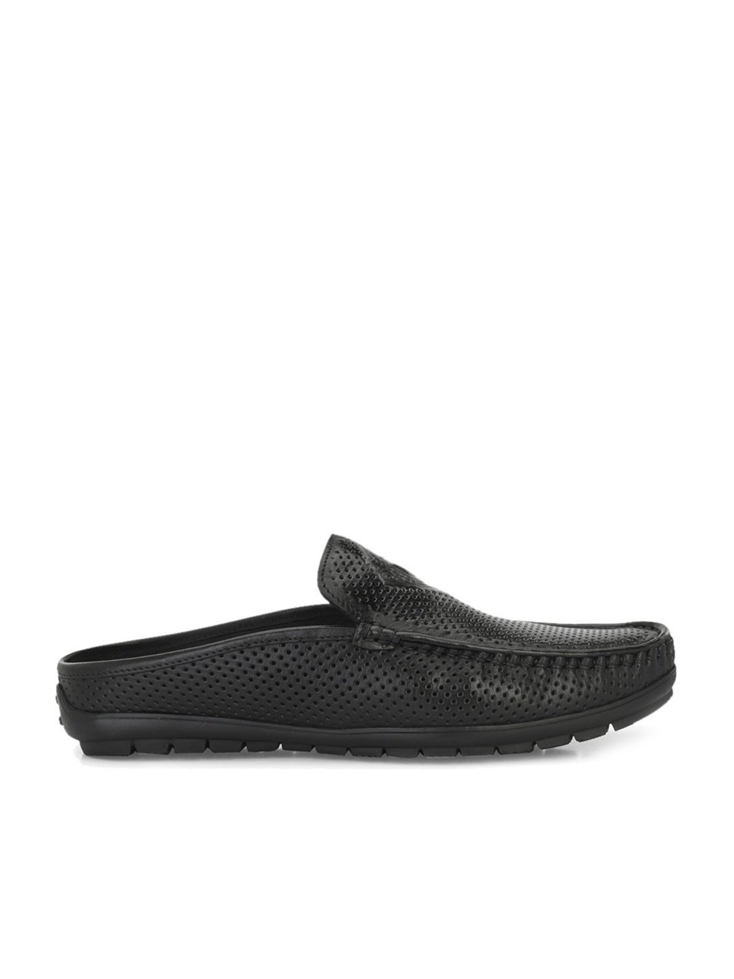 Hitz Men's Black Mule Shoes